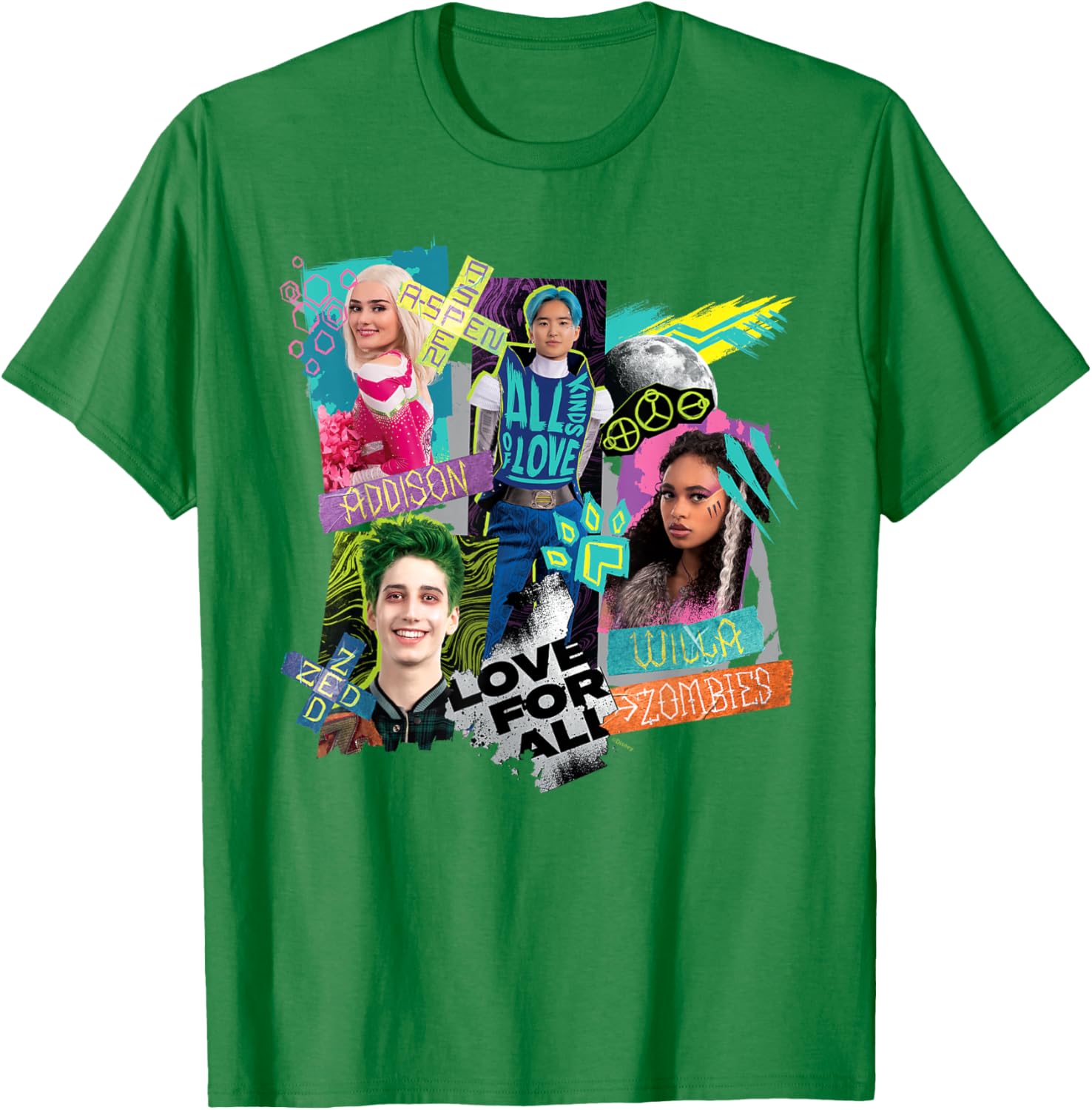 Disney Channel Zombies 3 Love for All T-Shirt for Kids and Teens - 19