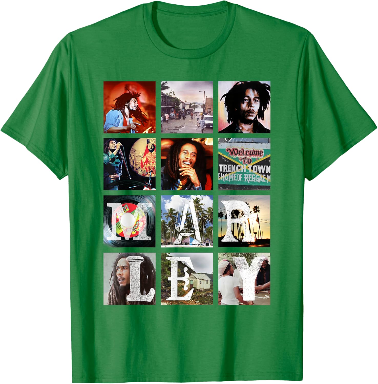 Bob Marley Block Images T-Shirt for Music Lovers and Trendsetters - 7