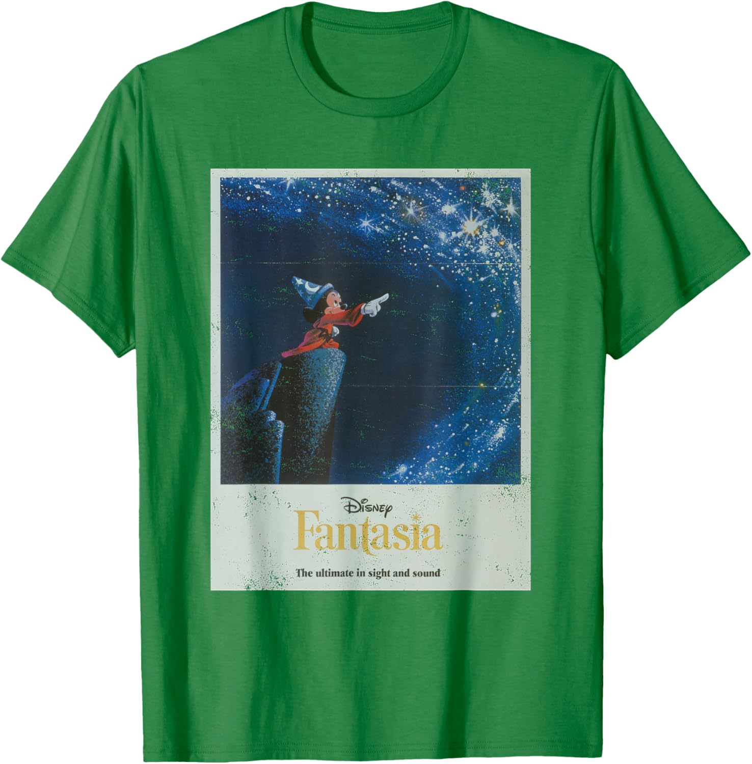 Disney Mickey Mouse Fantasia Retro Poster T-Shirt for Fans and Collectors - 7
