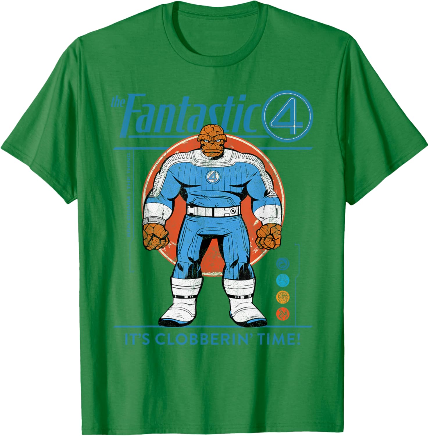 Marvel Fantastic Four The Thing Retro T-Shirt for Fans of Classic Comics - 16