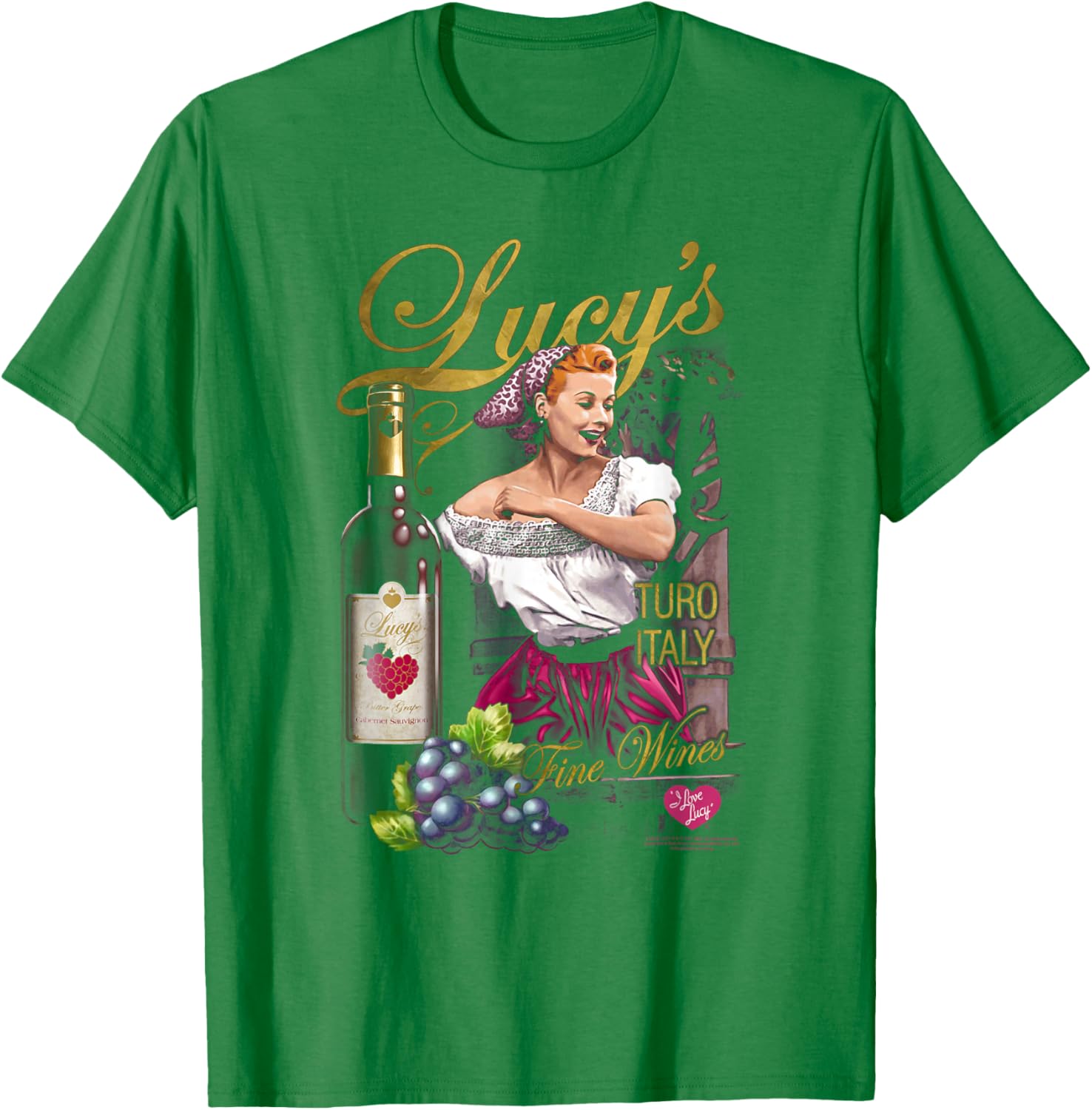 I Love Lucy Bitter Grapes T-Shirt - Vintage TV Comedy Apparel for Fans - 6