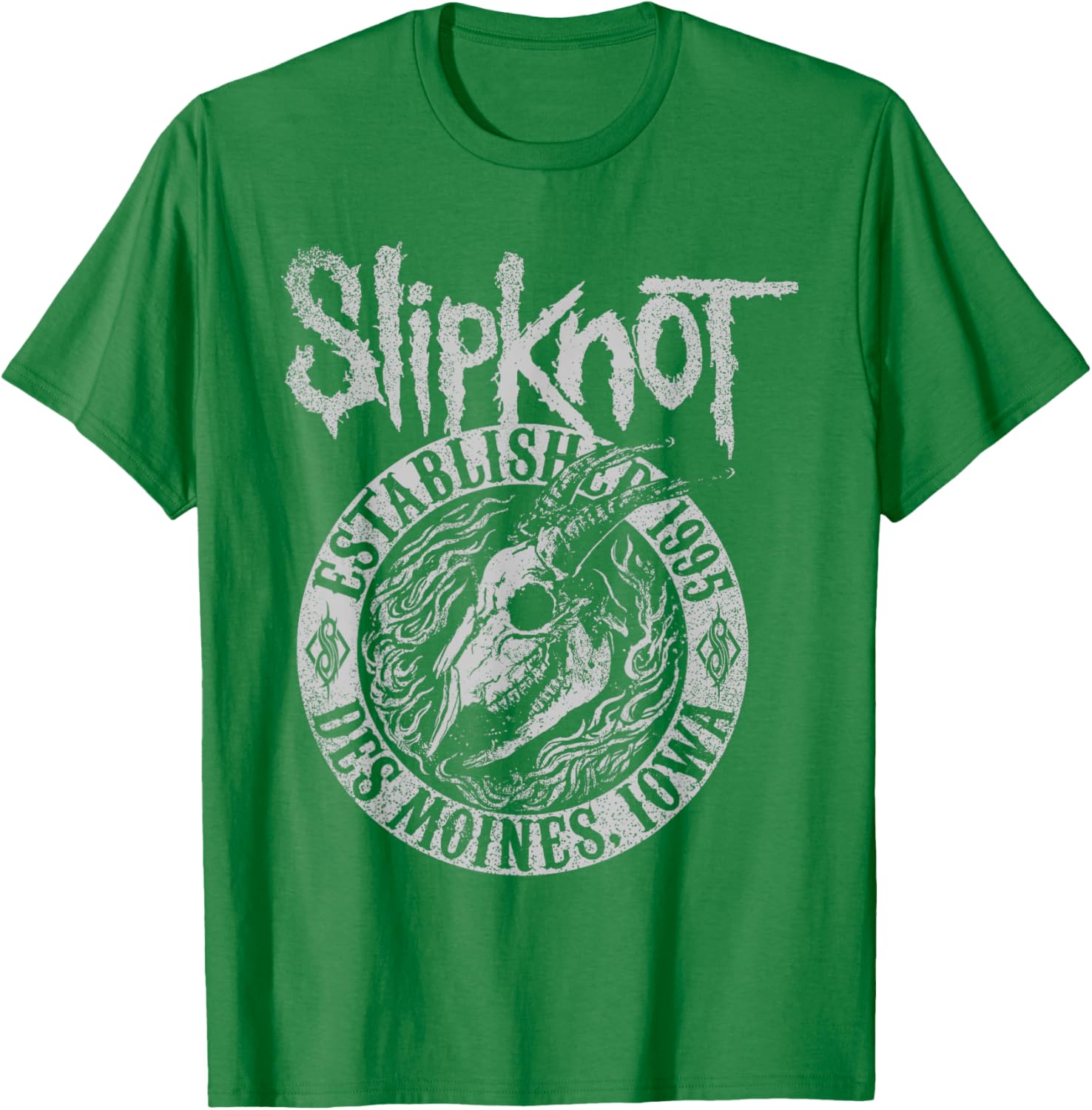 Slipknot Iowa Skull 1995 T-Shirt for Fans of Gothic Music and Culture - 3