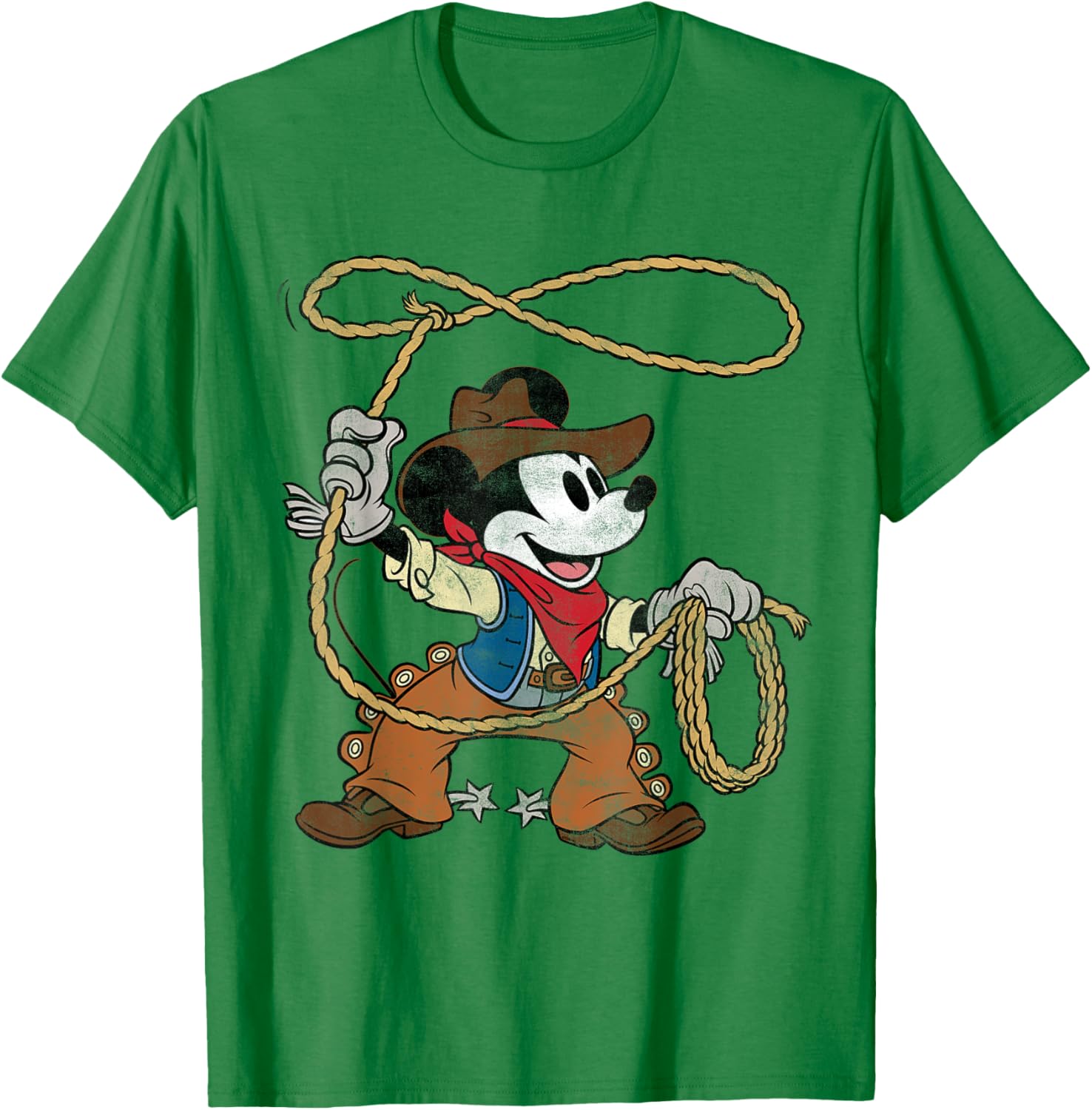 Vintage Mickey Mouse Cowboy T-Shirt for Fun Western Style Fashion - 21