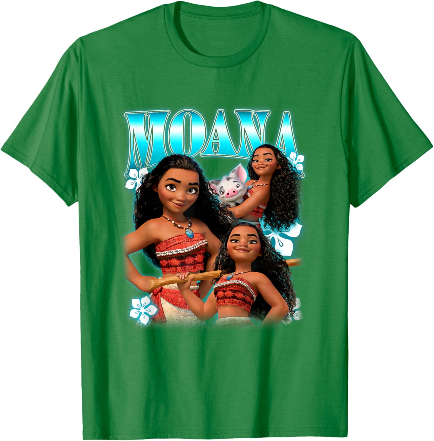 Disney Moana Pua and Moana Collage T-Shirt for Kids and Fans - 7