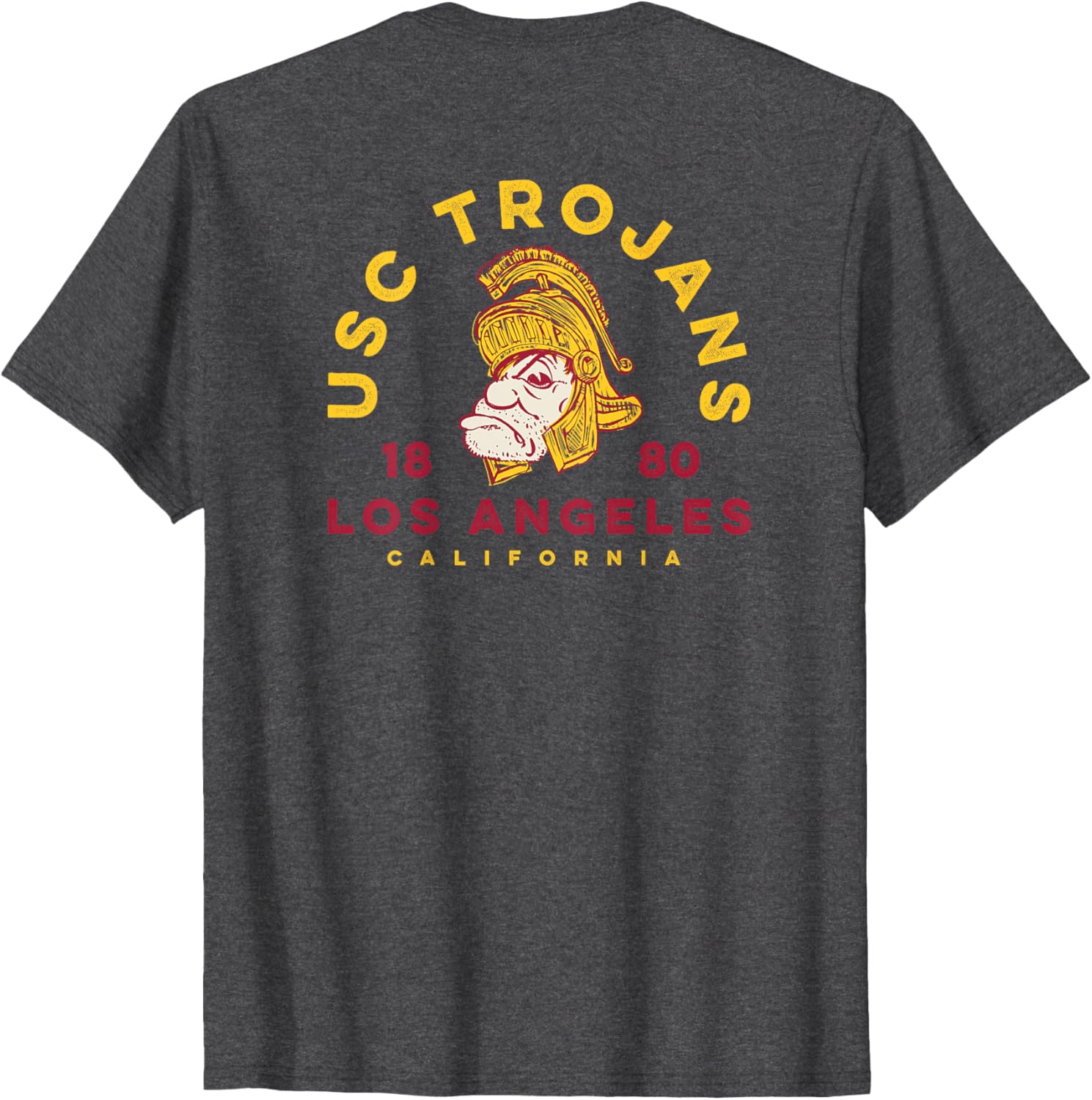 USC Trojans Tommy Sketch Gold Cardinal T-Shirt for Sports Fans - 2