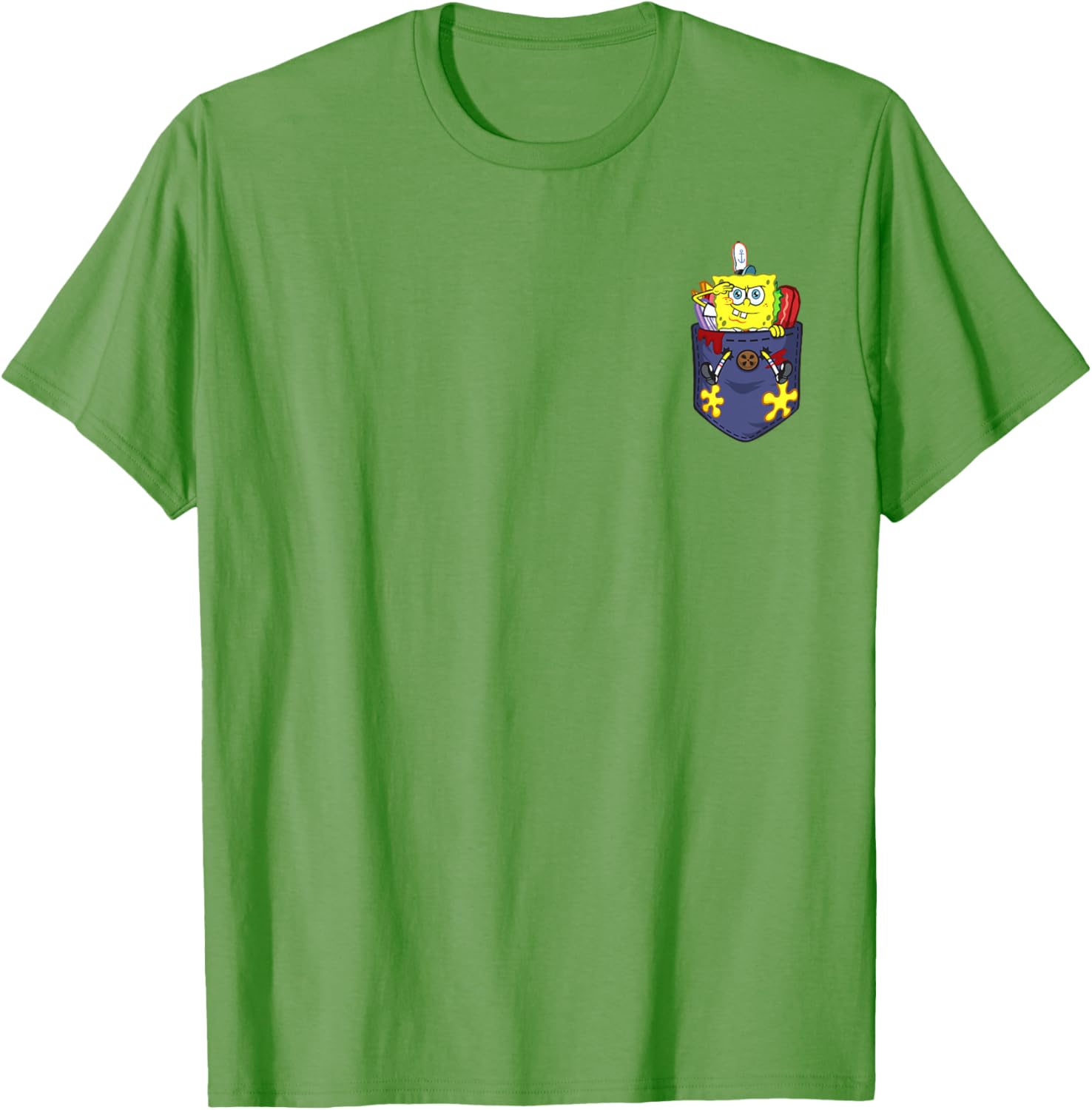 Mademark x SpongeBob SquarePants Cute SpongeBob Out of Food T-Shirt - 5