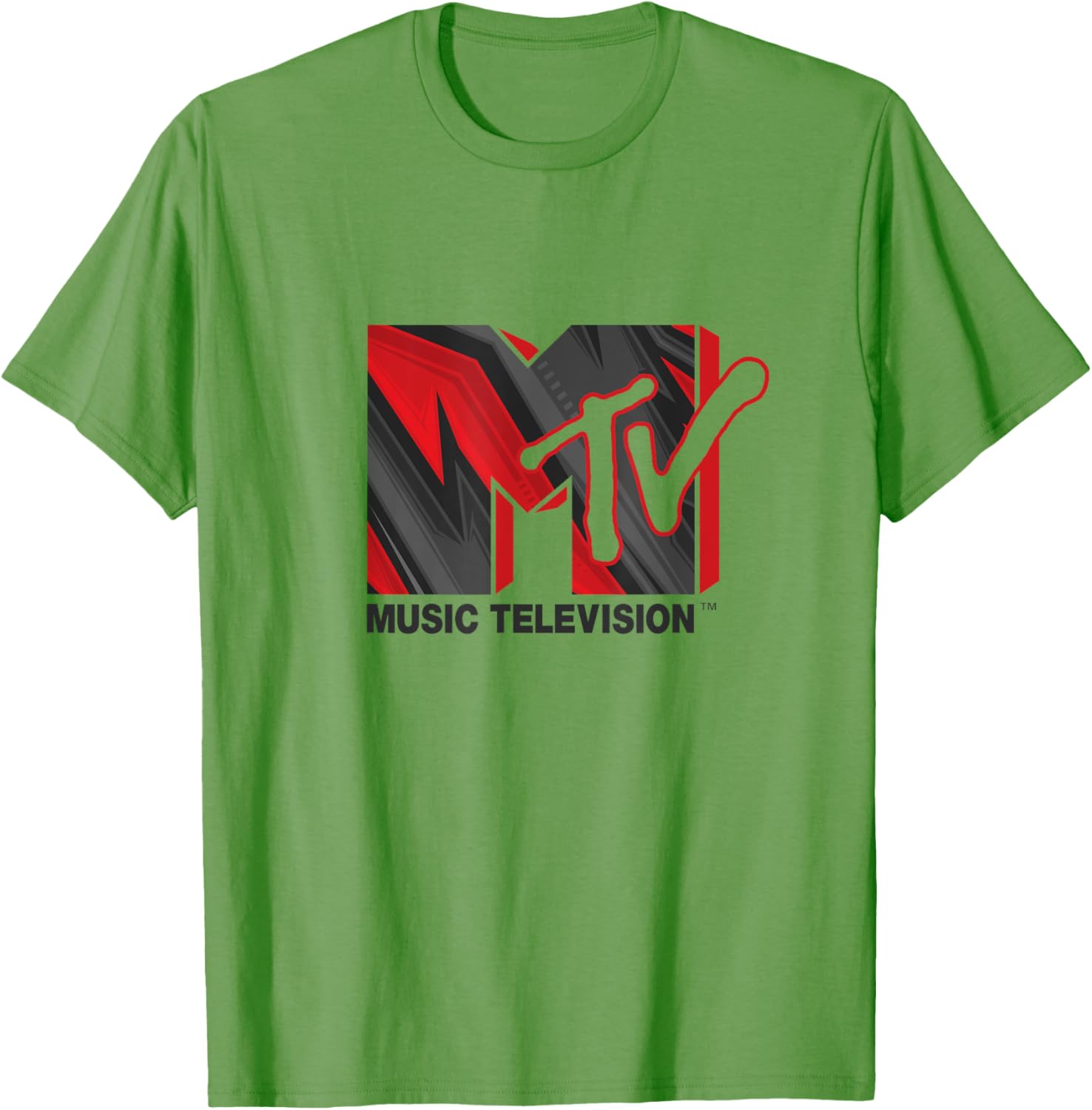 Mademark x MTV Official Hard Rock Music Television T-Shirt Red Grey Black - 2
