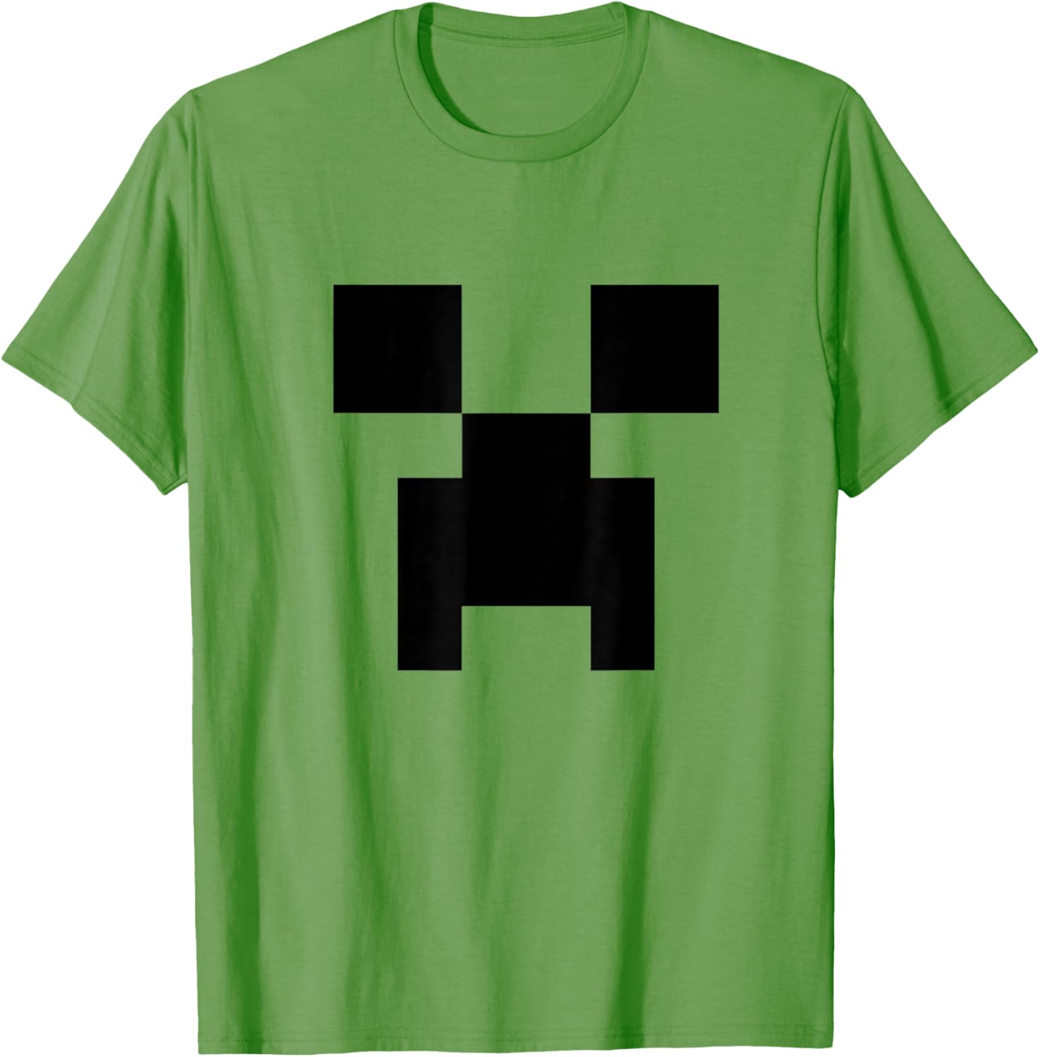 Minecraft Big Creeper Face Minimalist Pixel T-Shirt for Fans - 4