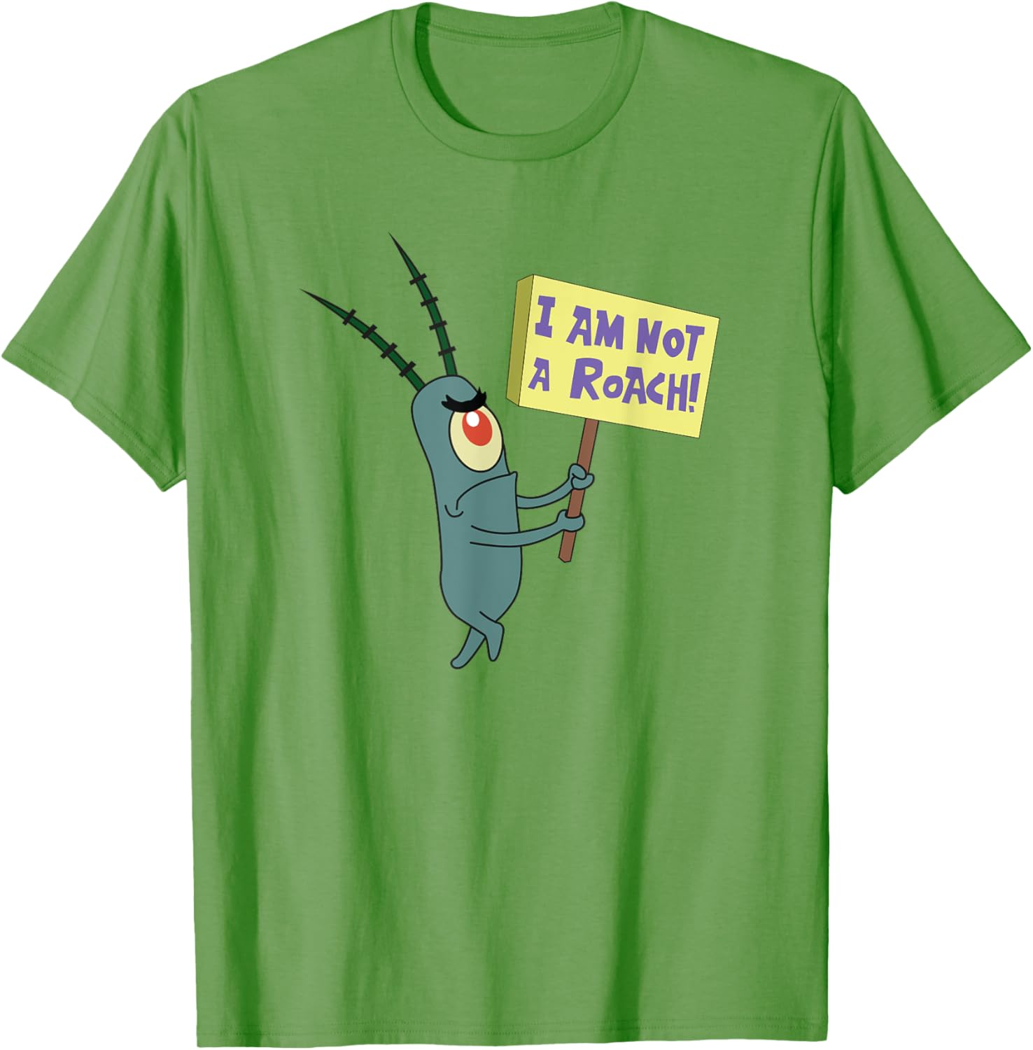 Mademark SpongeBob SquarePants Plankton Not a Roach T-Shirt for Fans - 6