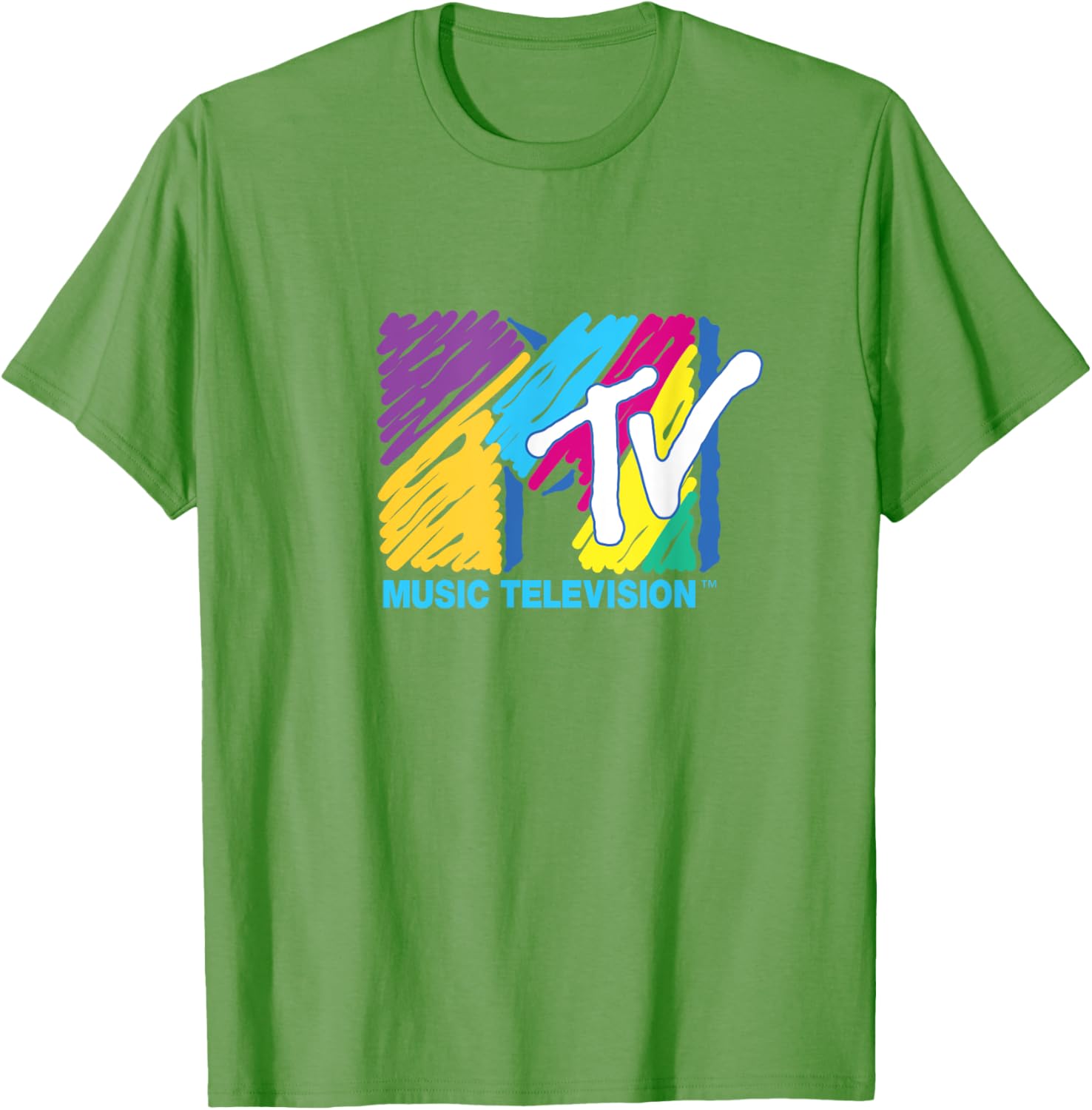 Mademark x MTV Colorful Logo Big Pen T-Shirt for Music Lovers - 13