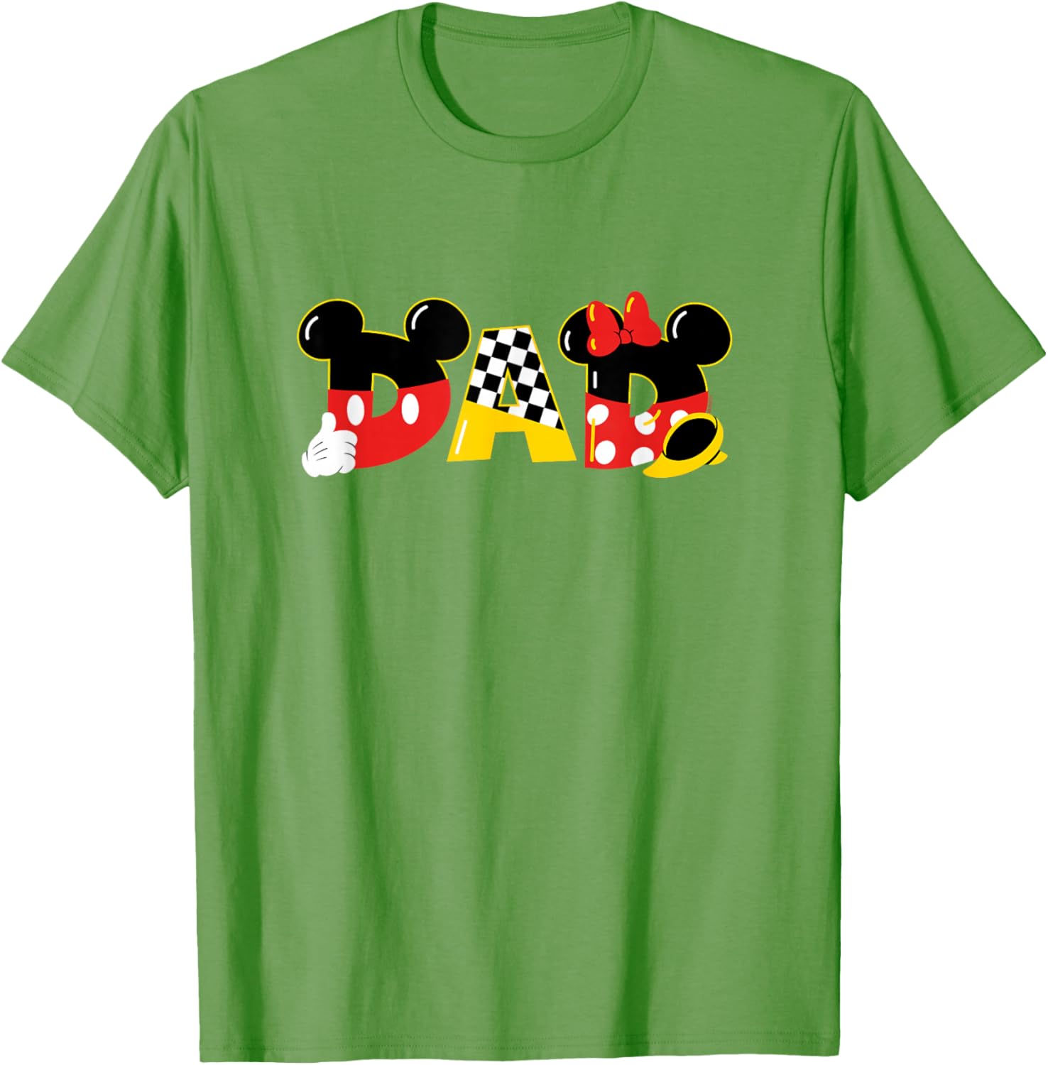 Disney Mickey and Minnie Mouse Dad T-Shirt for Father's Day Birthday Gift - 3