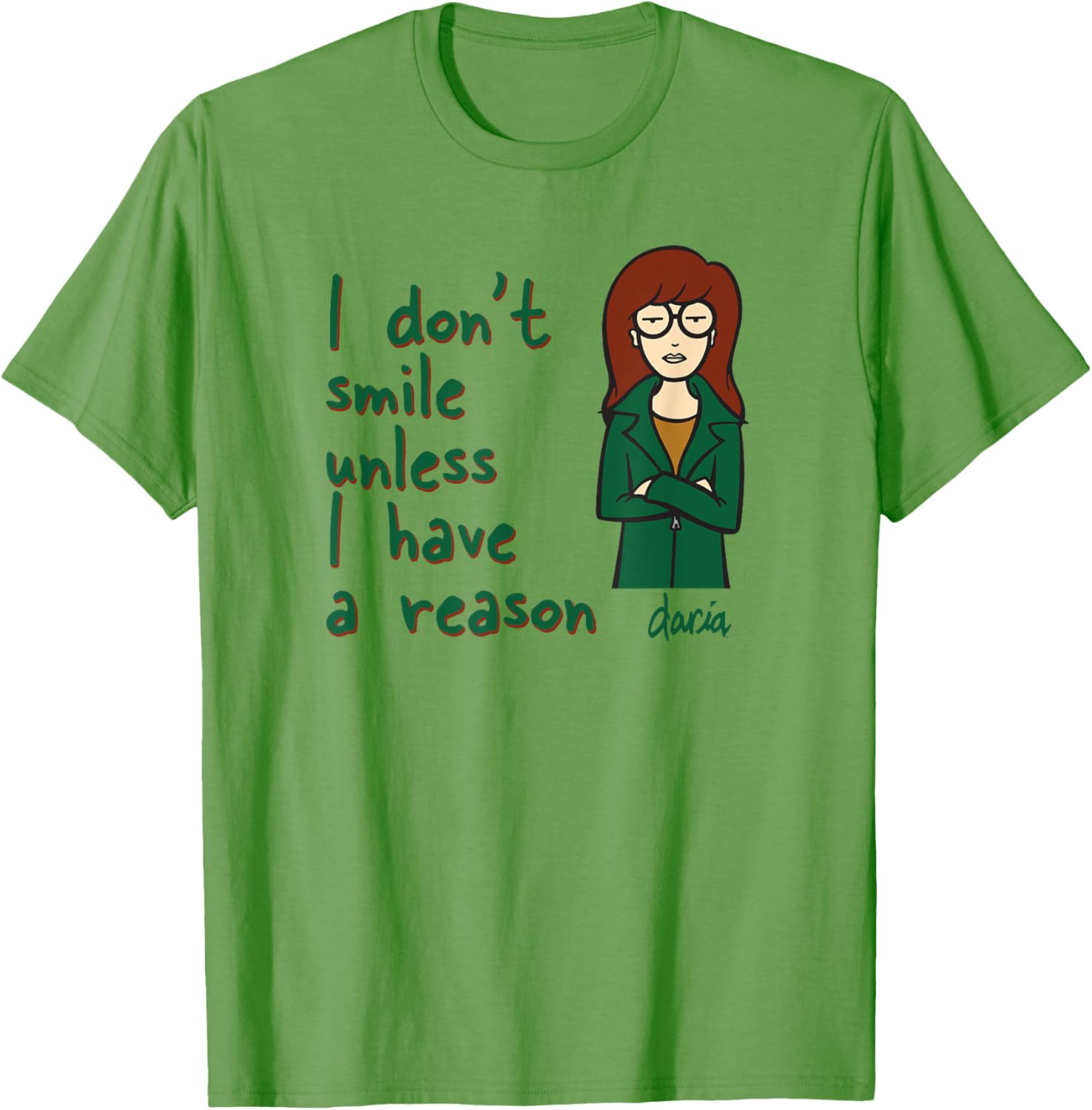 Mademark x Daria I Don't Smile Unless I Have a Reason T-Shirt Guide - 11