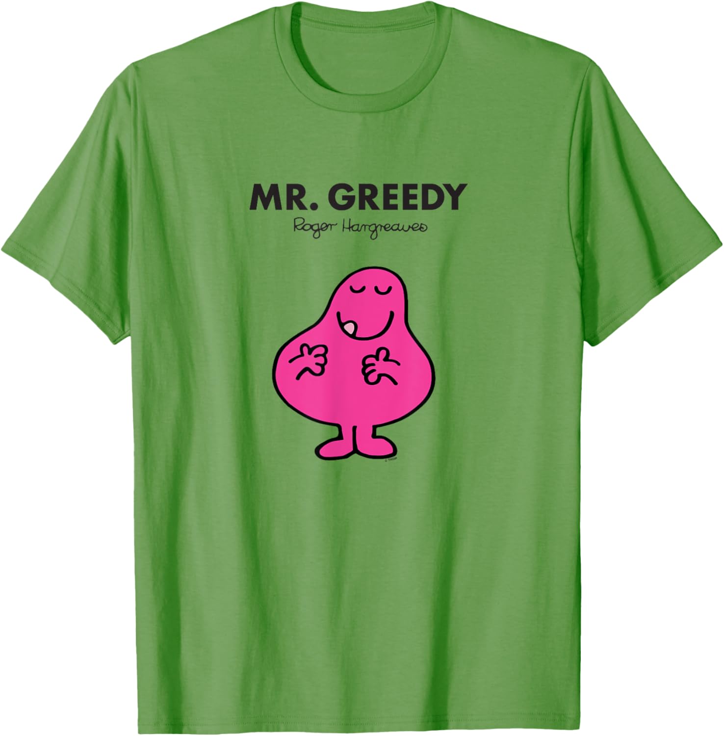 Mr Men Mr Greedy T-Shirt Fun Graphic Tee for Kids and Adults - 6