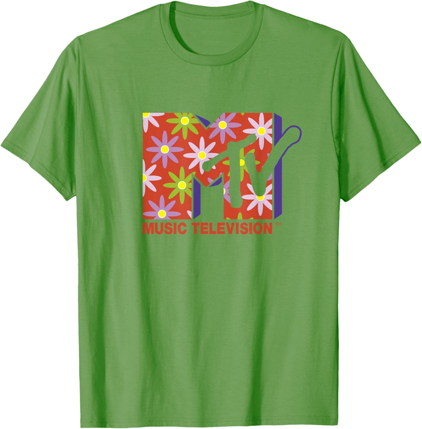 Mademark x MTV Flower Power T-Shirt - Official MTV Logo Apparel - 2