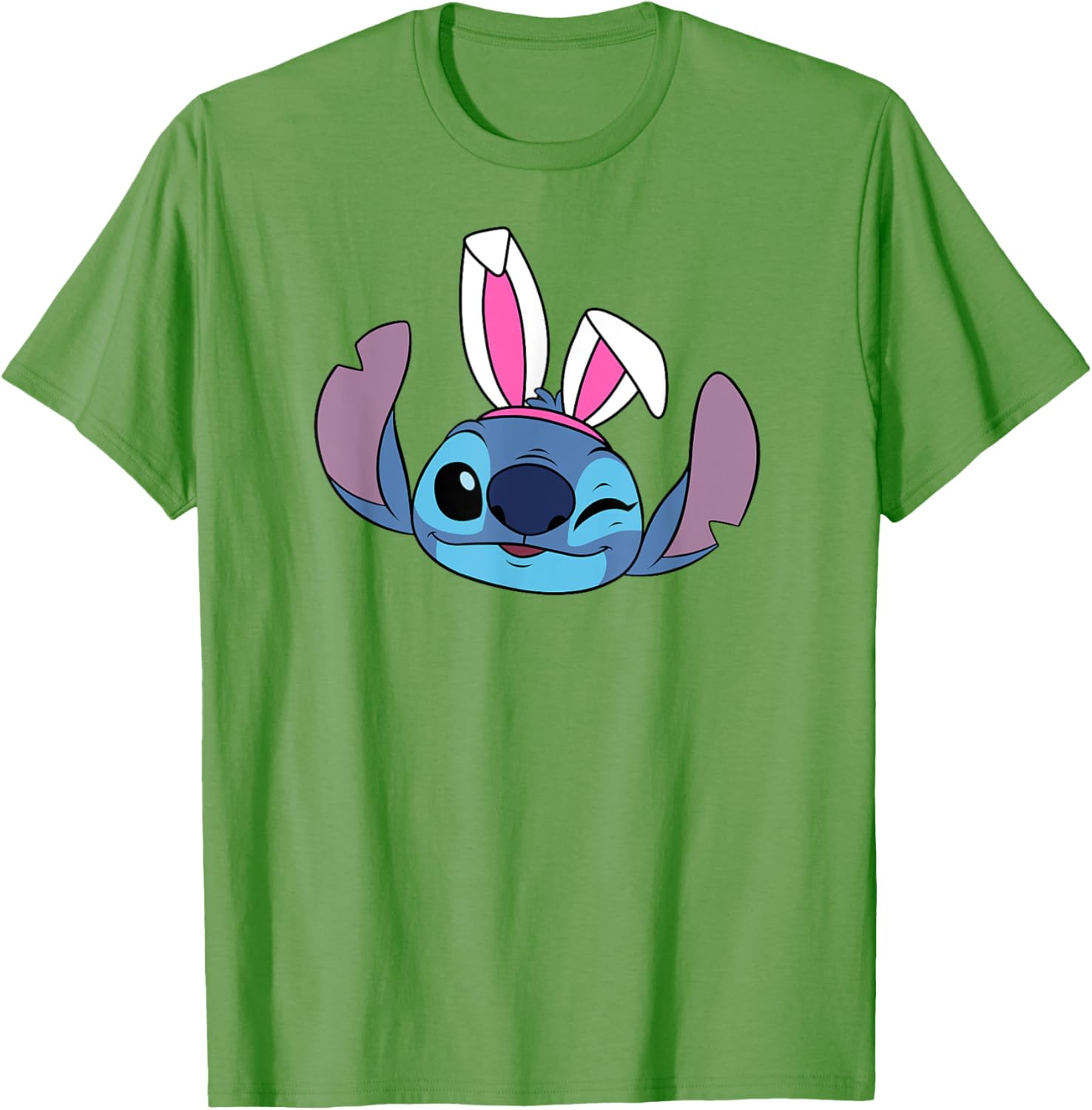 Shop Disney Stitch Winking Easter Bunny Ears T-Shirt for Fun Spring Style - 6