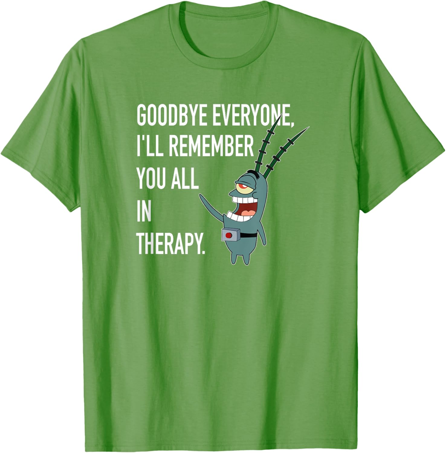 Mademark SpongeBob Plankton Therapy T-Shirt Fun and Stylish Apparel - 2