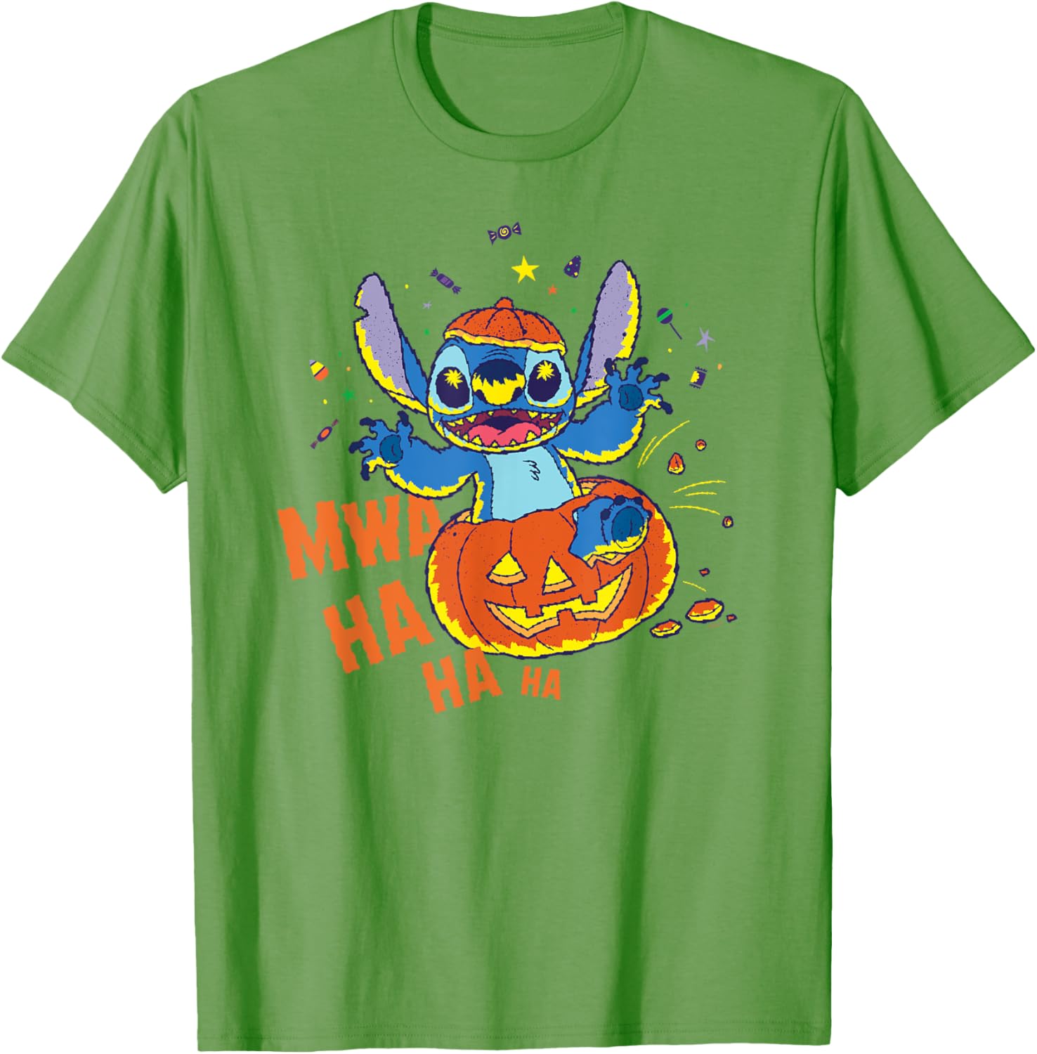 Disney Stitch Jack-o’-Lantern Surprise Halloween T-Shirt for Fun Celebrations - 20