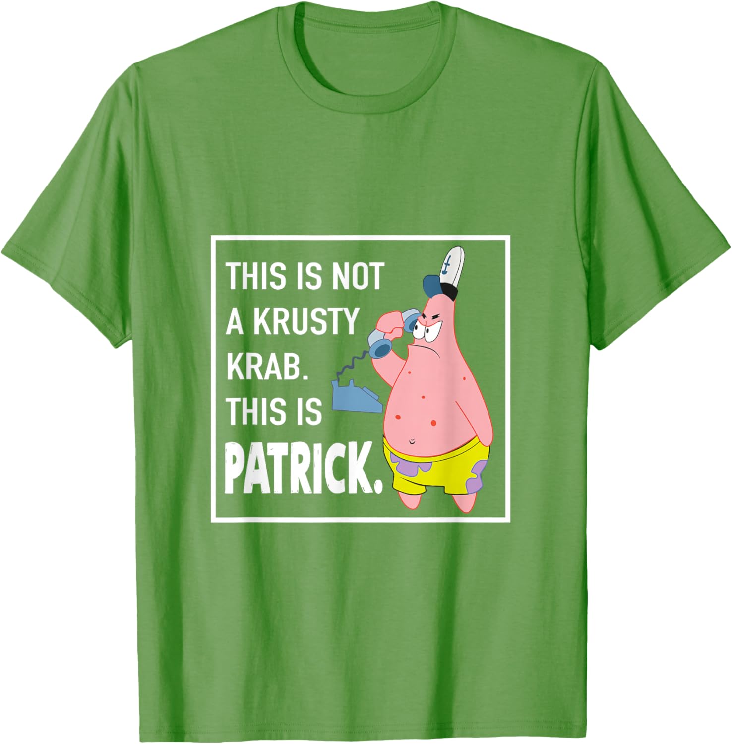 Patrick Star This is Not a Krusty Krab T-Shirt Fun Ocean Theme Apparel - 16