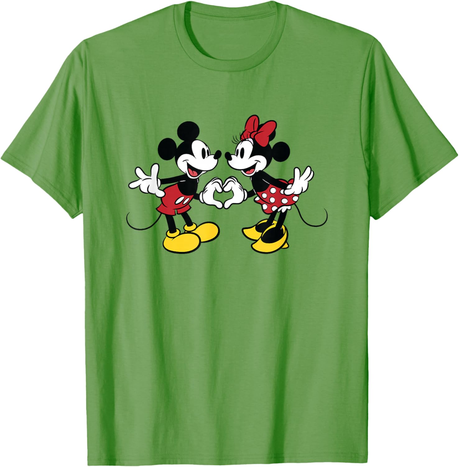 Disney Mickey and Friends Valentine Heart T-Shirt for Couples and Fans - 4