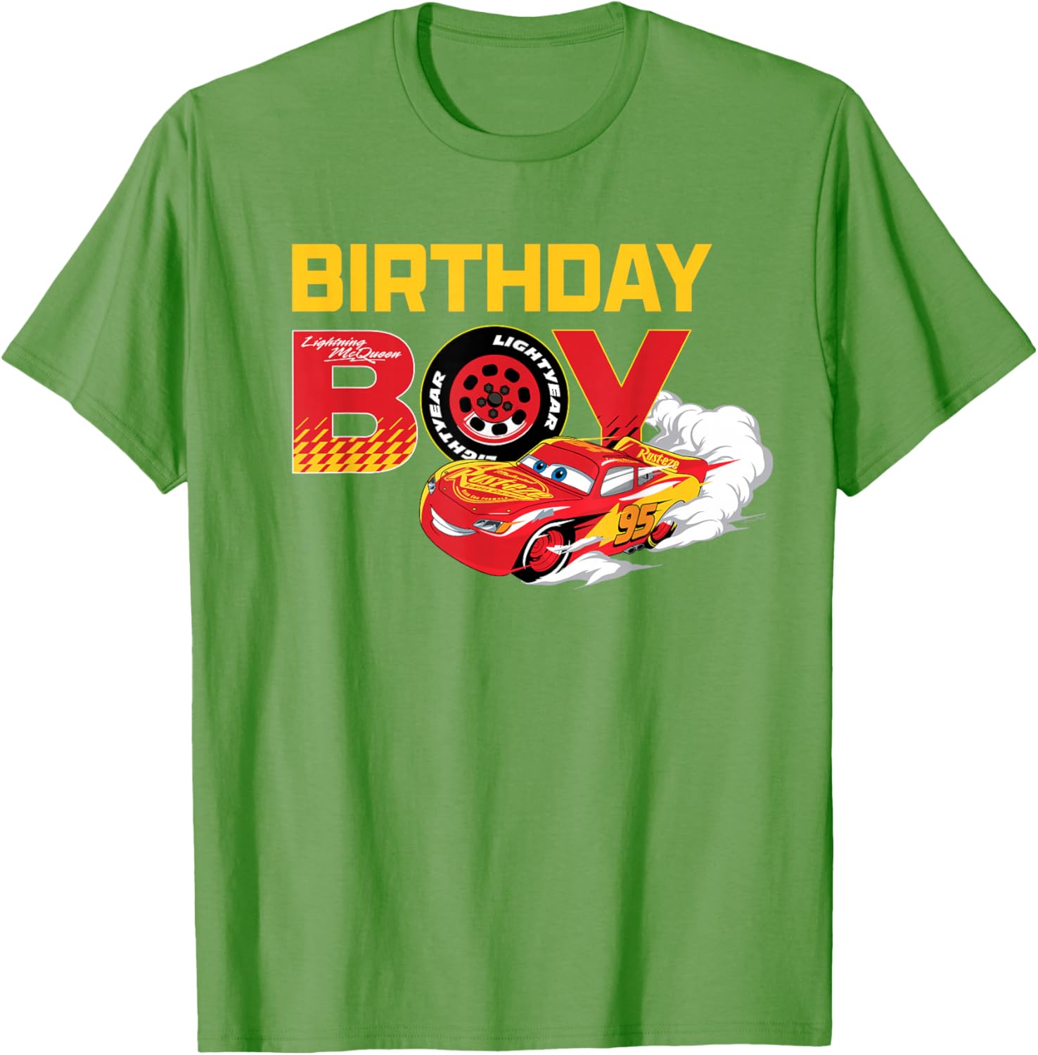 Lightning McQueen Birthday Boy T-Shirt for Disney Pixar Cars Fans - 3