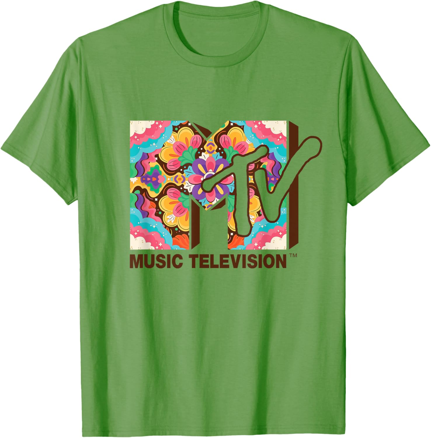 Mademark x MTV Flower Power Mandala Logo T-Shirt for Stylish Fans - 9