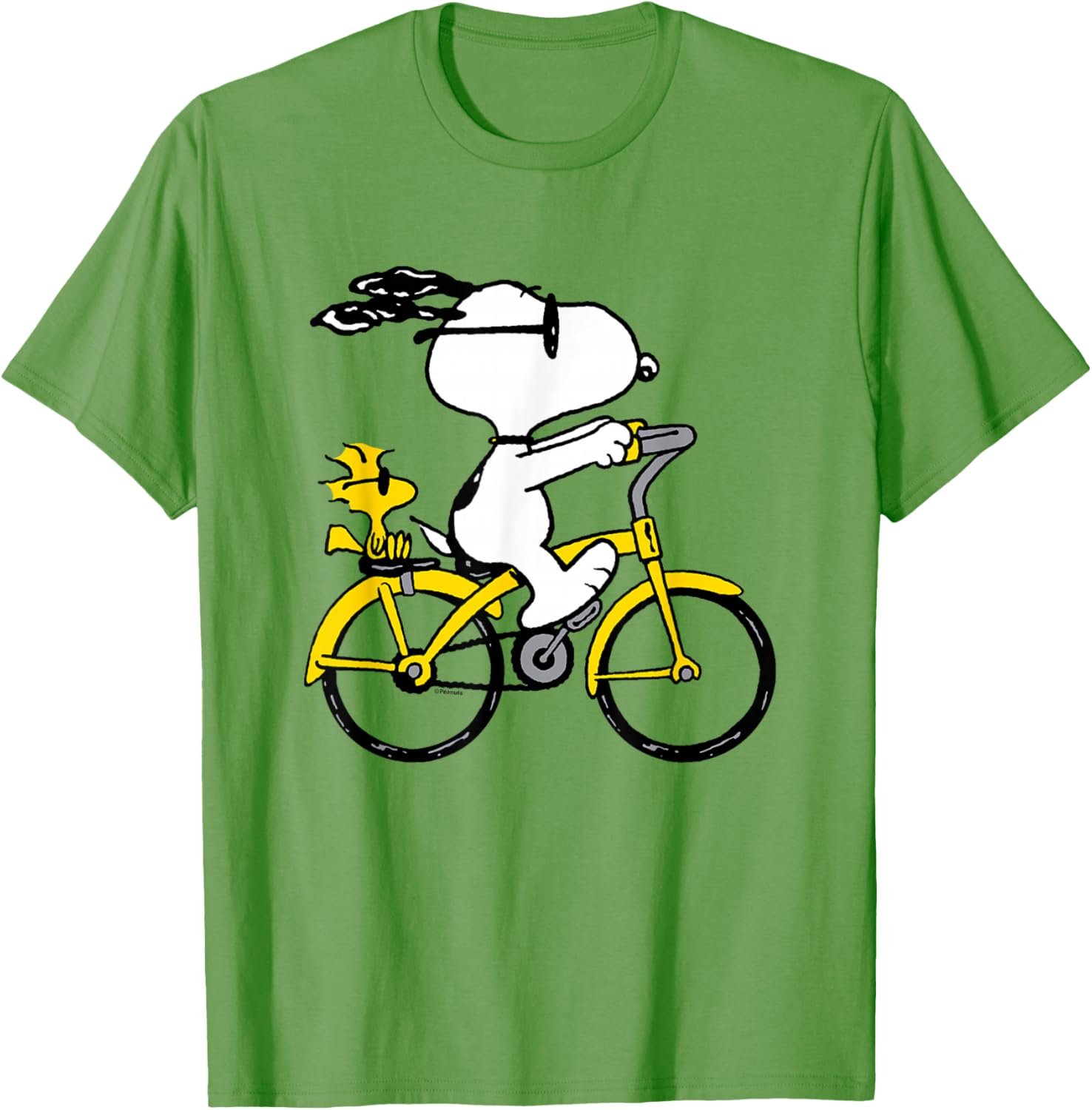 Snoopy and Woodstock Bike Ride T-Shirt for Fun Casual Outfits - 17