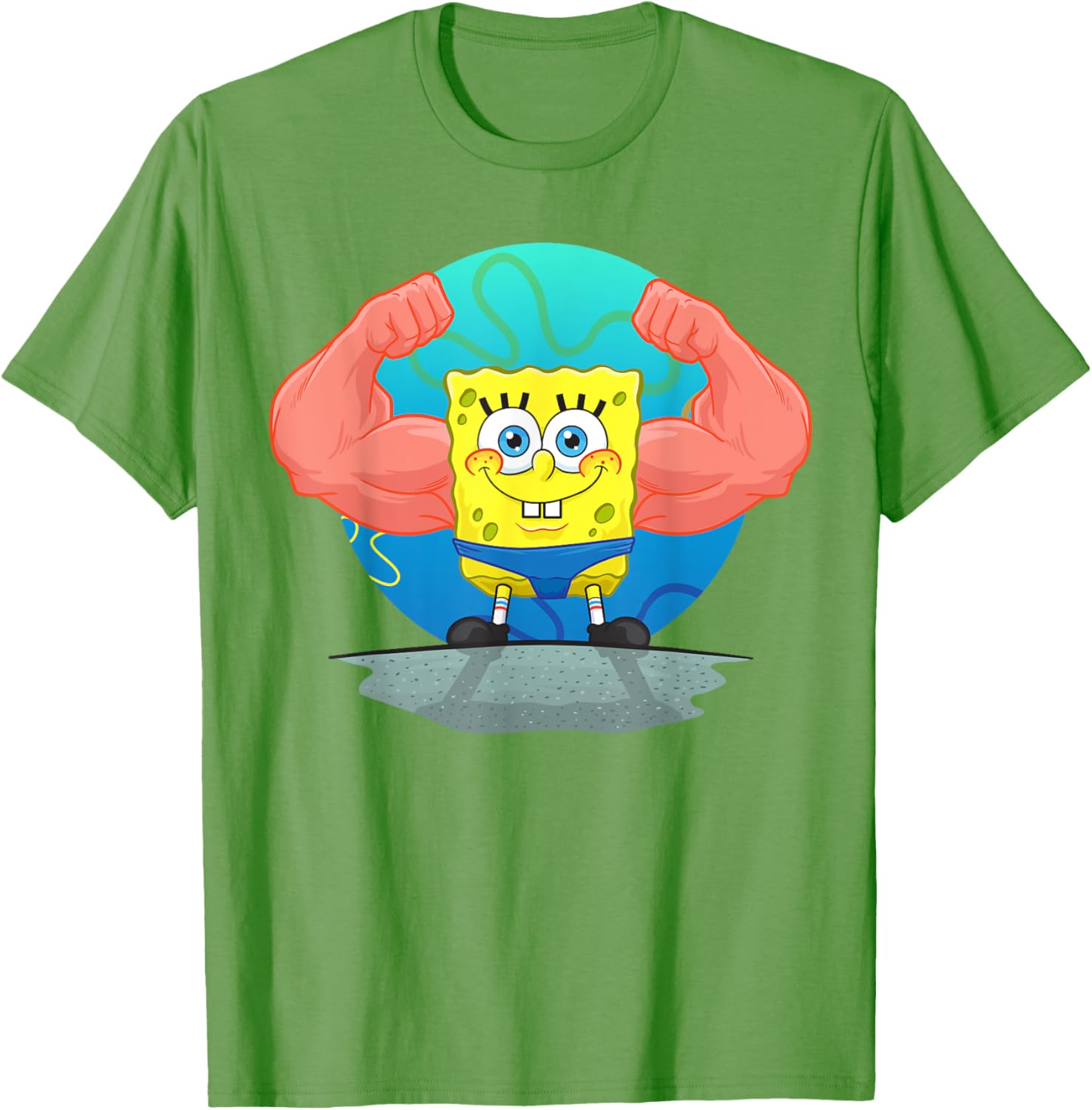 Mademark SpongeBob MuscleBob BuffPants T-Shirt for Fun Fashion Fans - 2