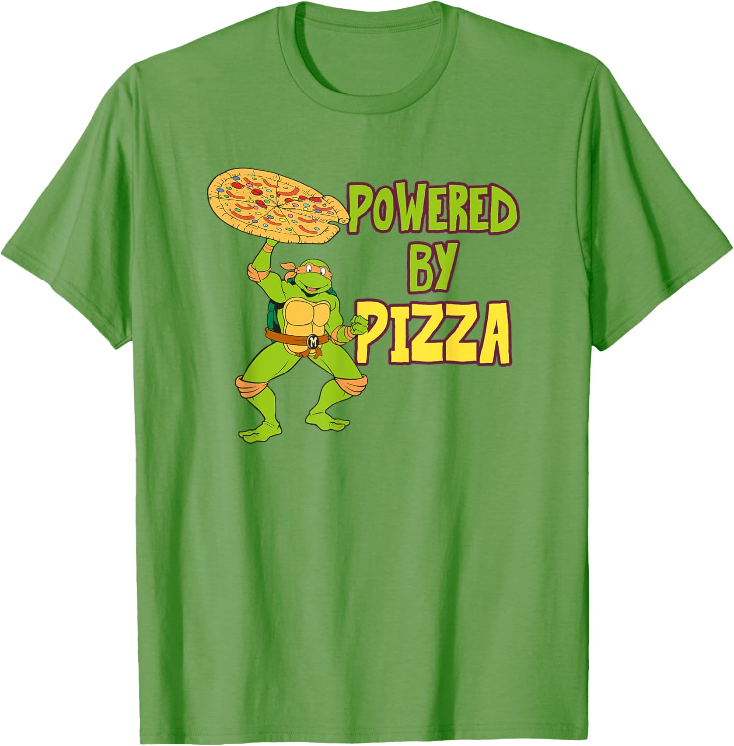 Mademark TMNT Michelangelo Pizza Power T-Shirt - Fun Ninja Turtle Gear - 9