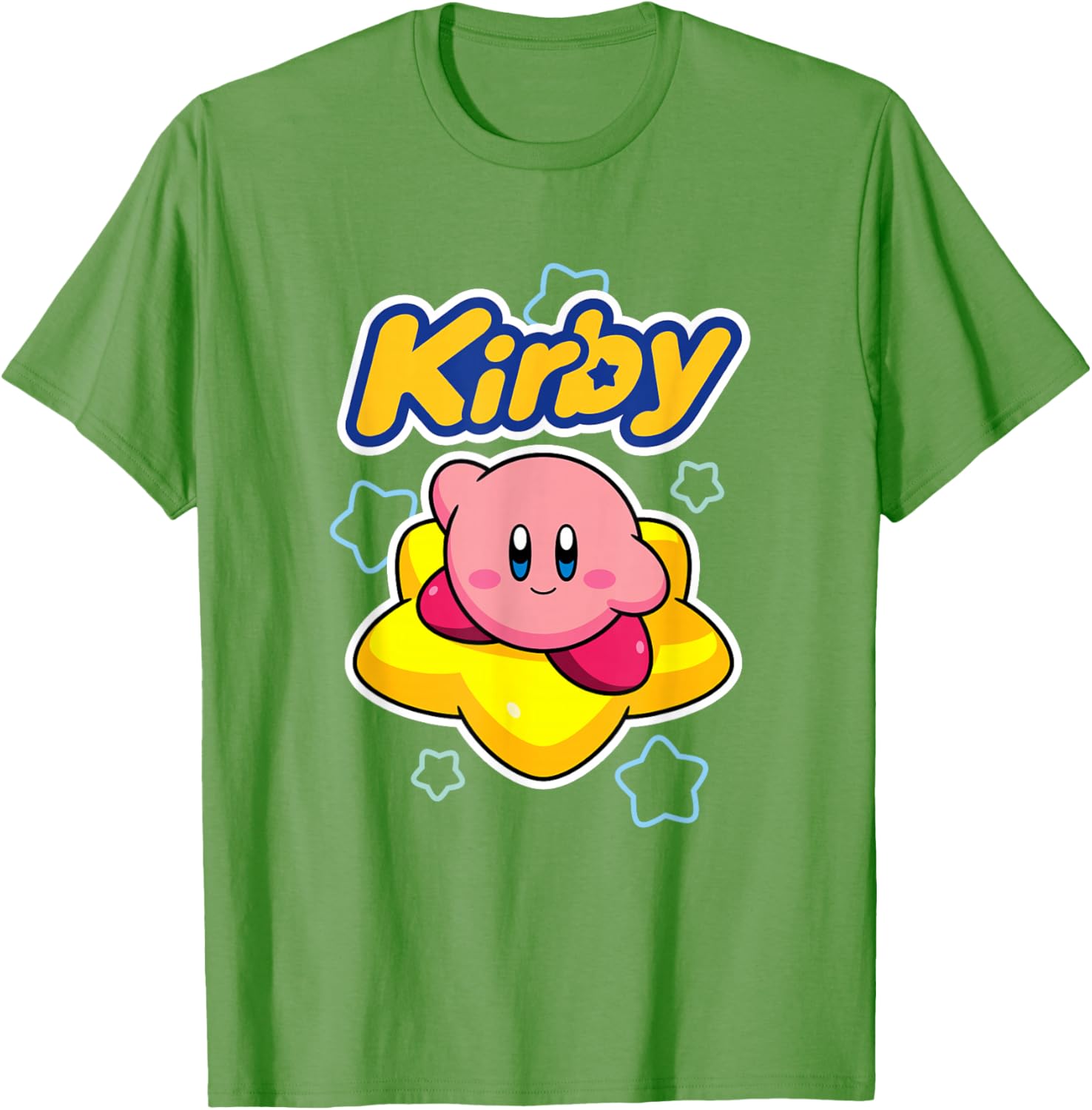 Kirby Big Star Surfing Portrait T-Shirt for Fans of Nintendo Adventure - 15
