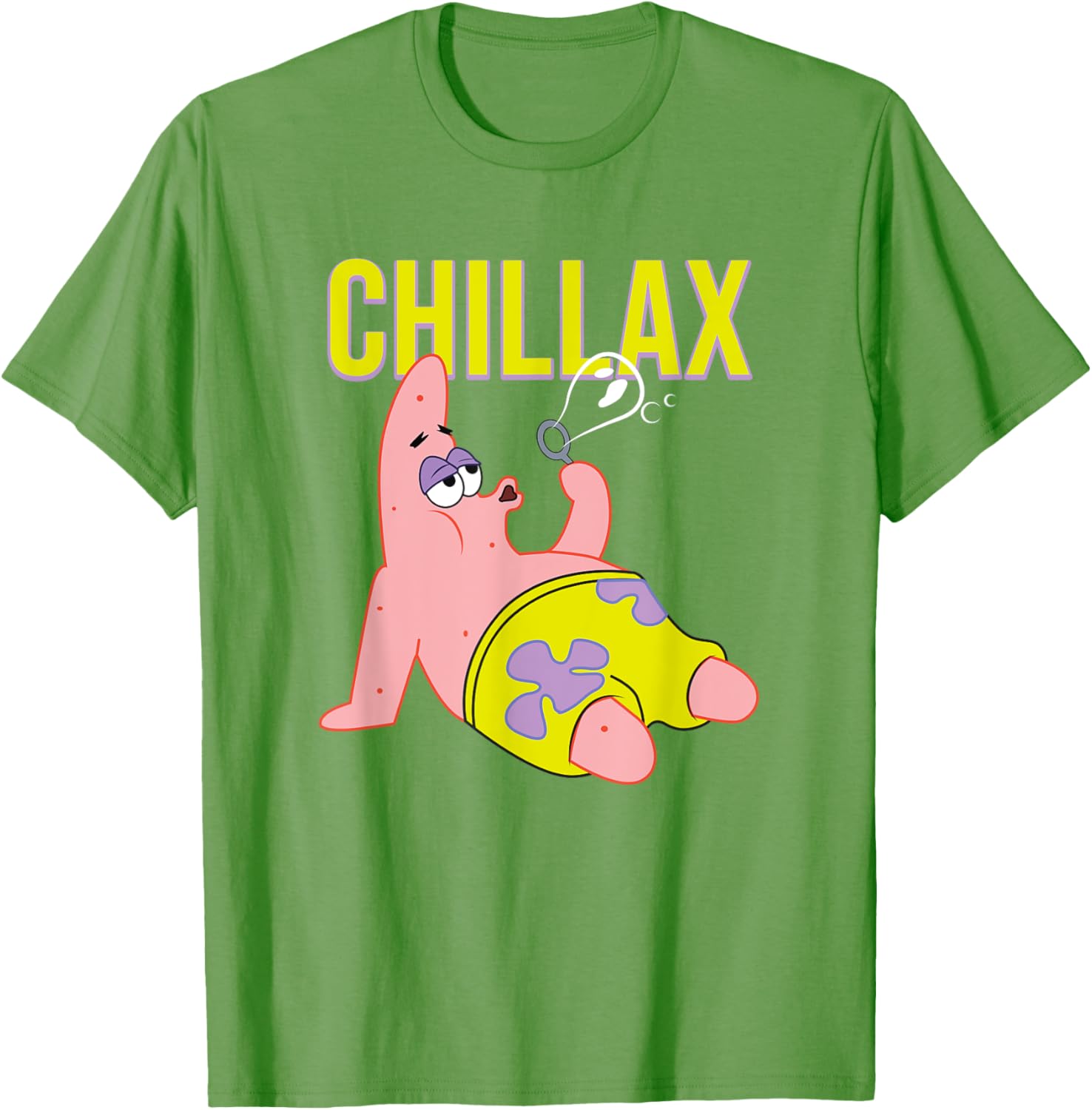 Mademark SpongeBob Patrick Star Chillax T-Shirt for Fun Summer Style - 13
