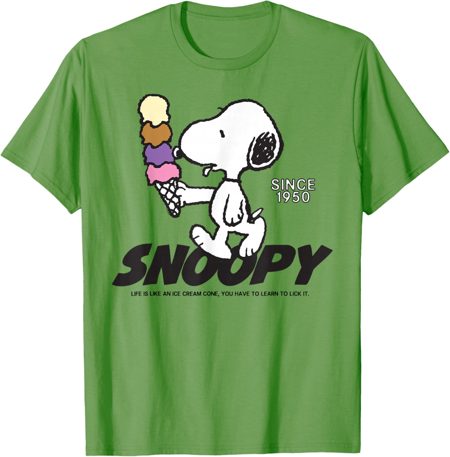 Snoopy Peanuts Ice Cream Cone T-Shirt Fun and Stylish Apparel - 11