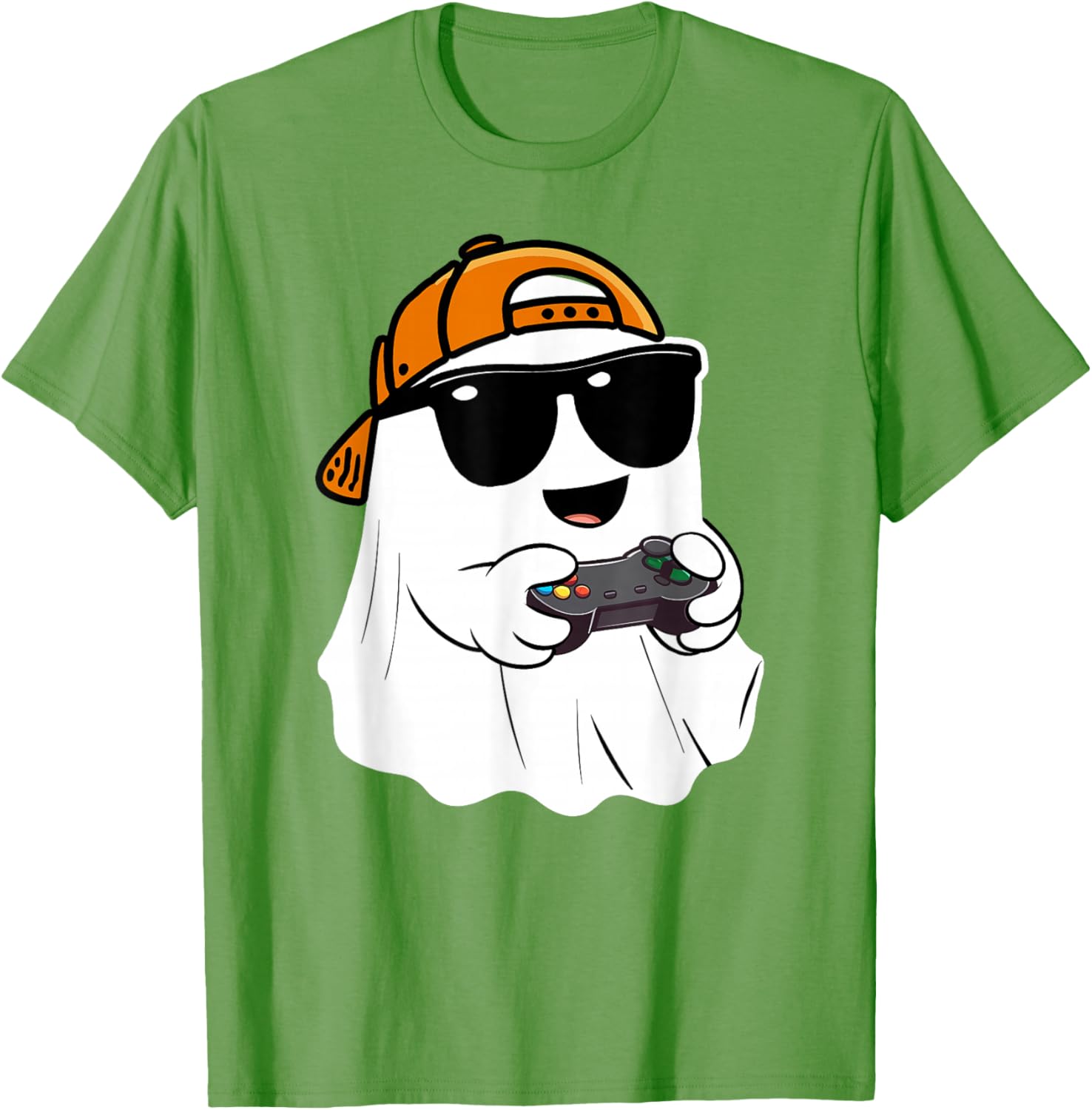 Scary Ghost Gamer Costume T-Shirt for Boys - Perfect Halloween Apparel - 12