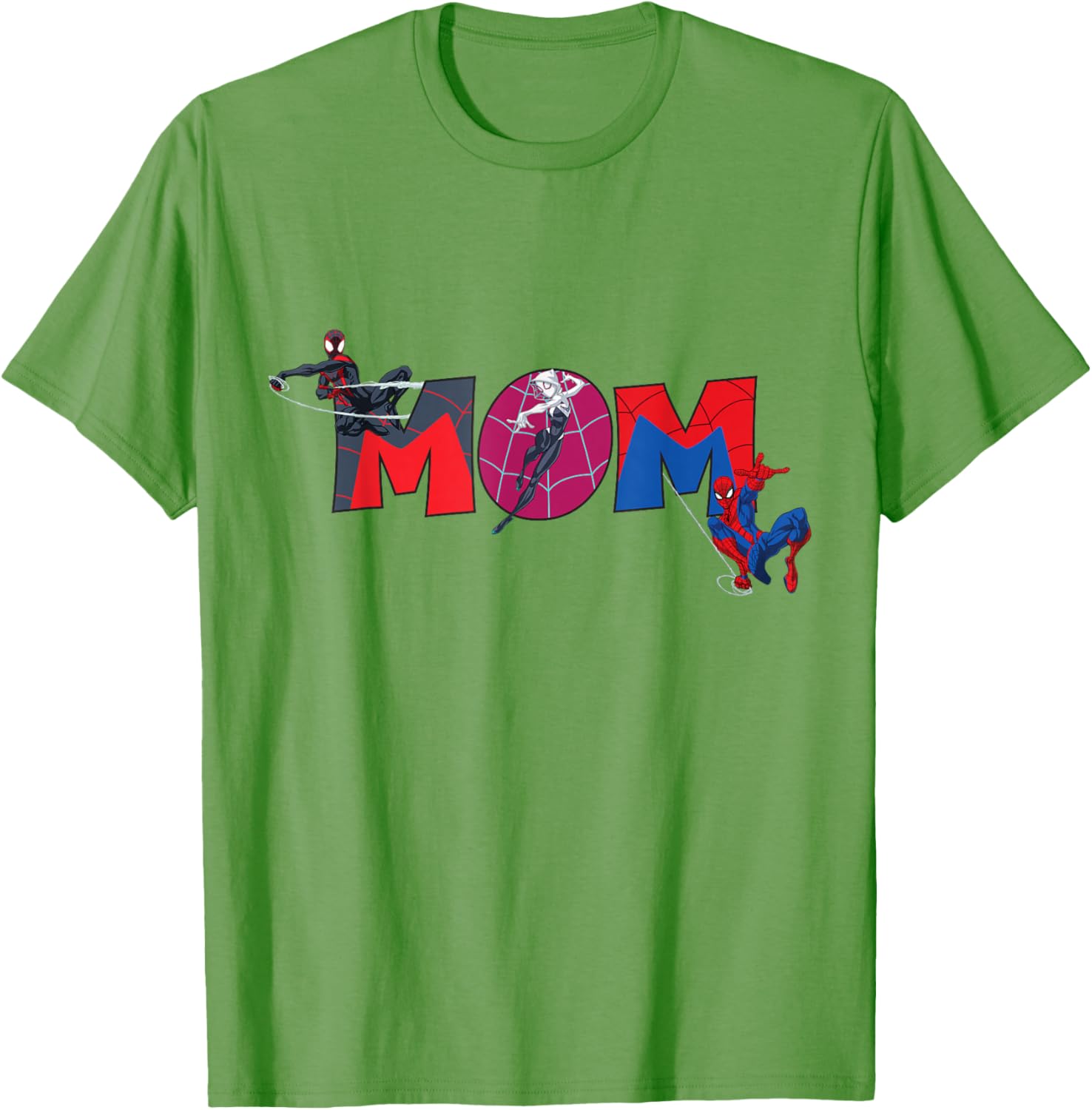 Marvel Spider-Man Trio Mom T-Shirt for Mother's Day Family Trip - 4