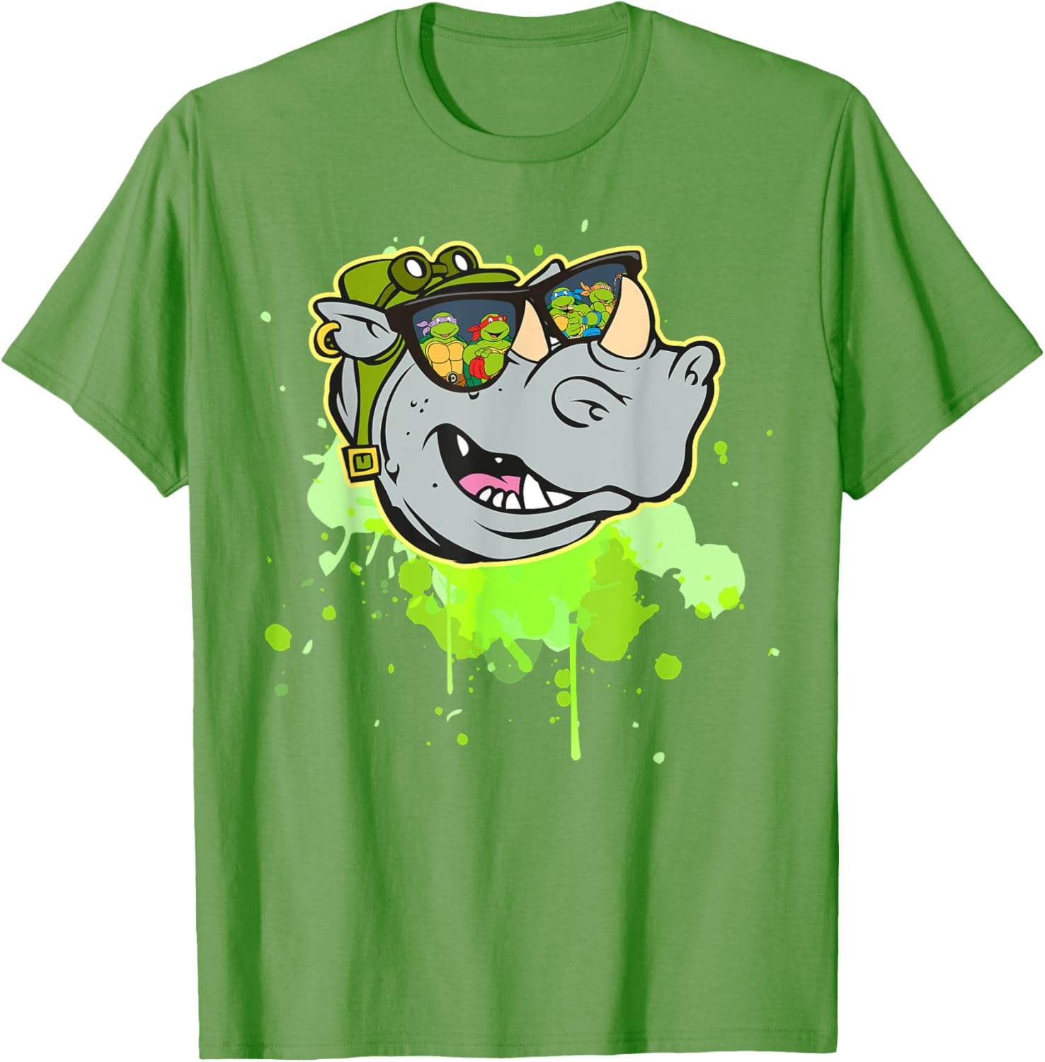 Bebop TMNT Reflection in Sunglasses T-Shirt for Fun Turtle Fans - 14