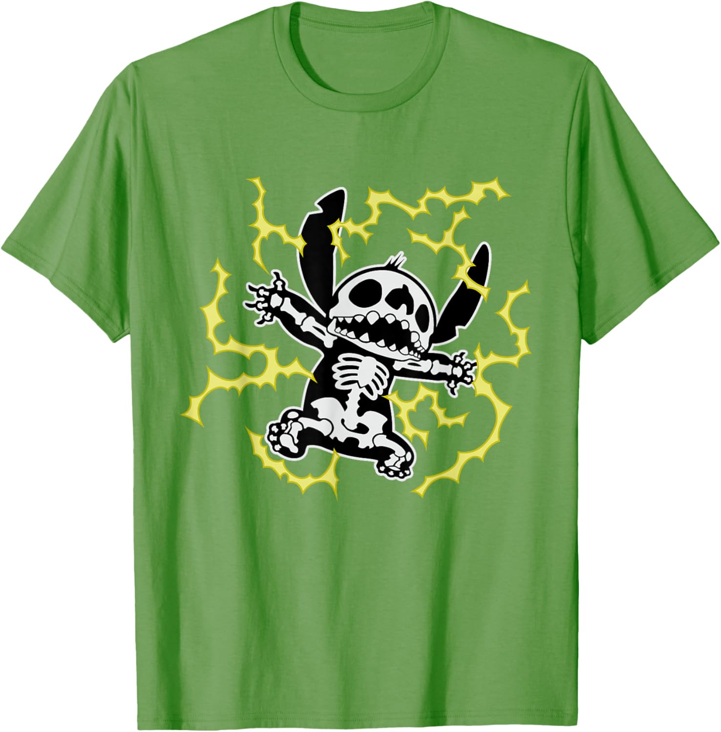 Disney Stitch Skeleton Halloween T-Shirt for Fun and Festive Celebrations - 14