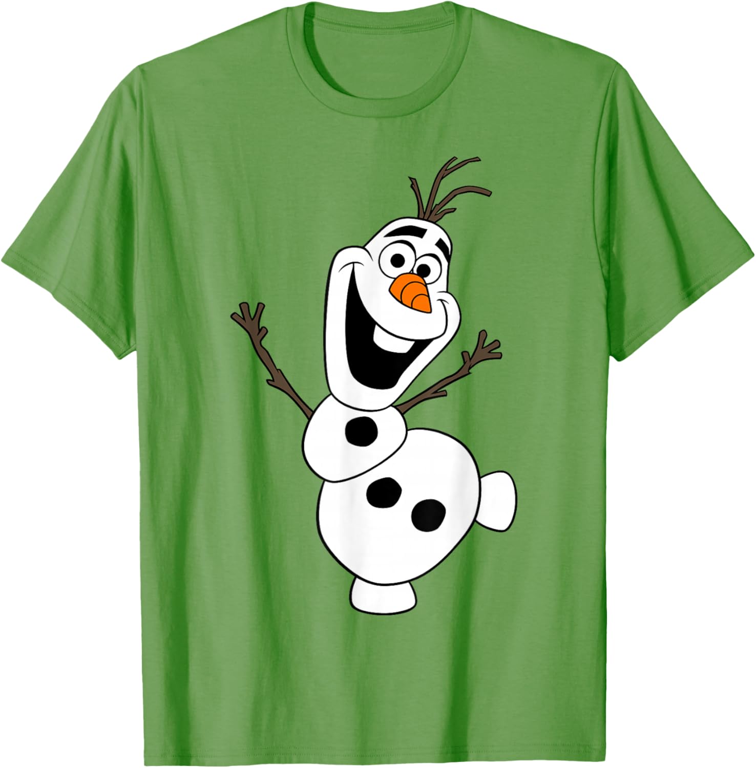 Disney Frozen Olaf Snowman Happy Pose T-Shirt for Kids and Adults - 16