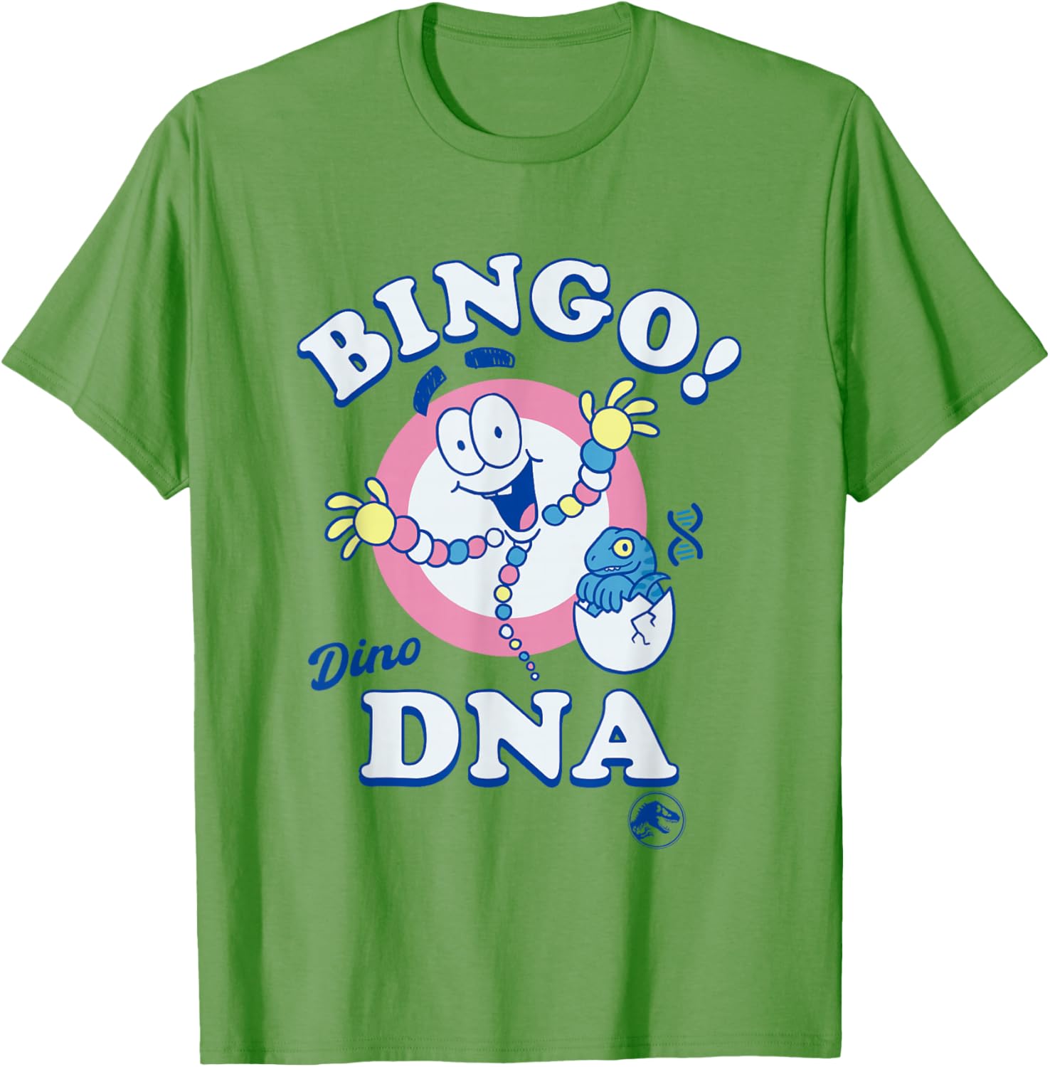 Jurassic Park Bingo Dino DNA Pastel T-Shirt for Fun Dino Lovers - 4