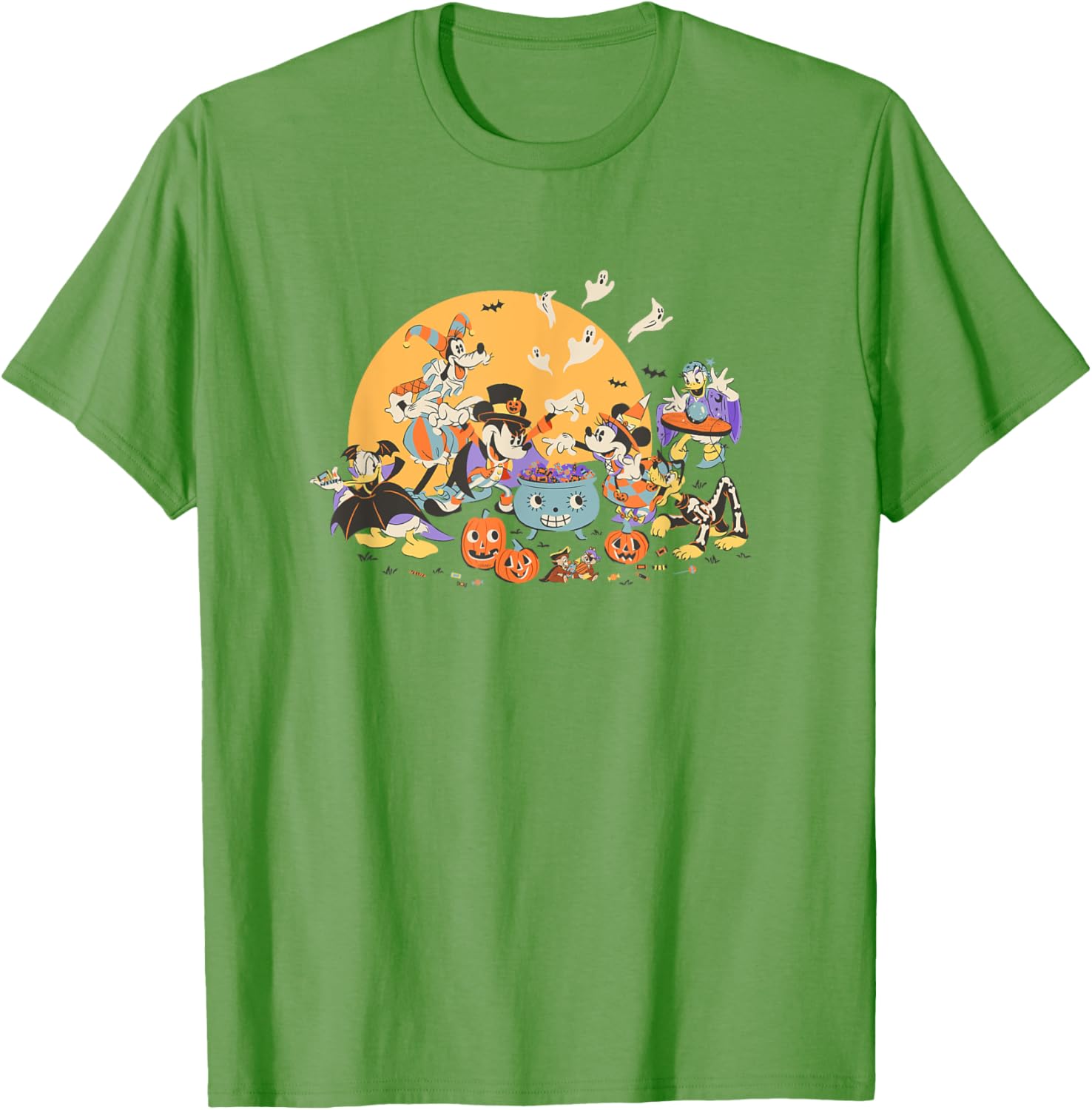 Disney Mickey and Friends Halloween Retro T-Shirt for Fun Holiday Style - 4