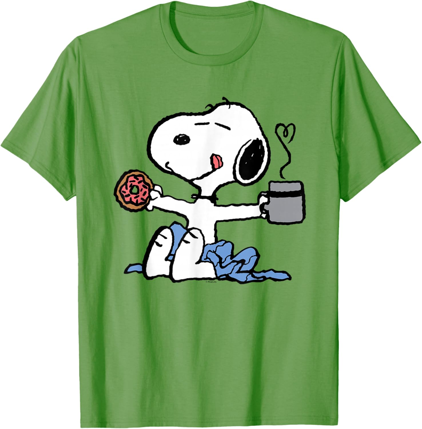 Cute Peanuts Snoopy Donut Coffee T-Shirt for Fun Fashion Lovers - 3
