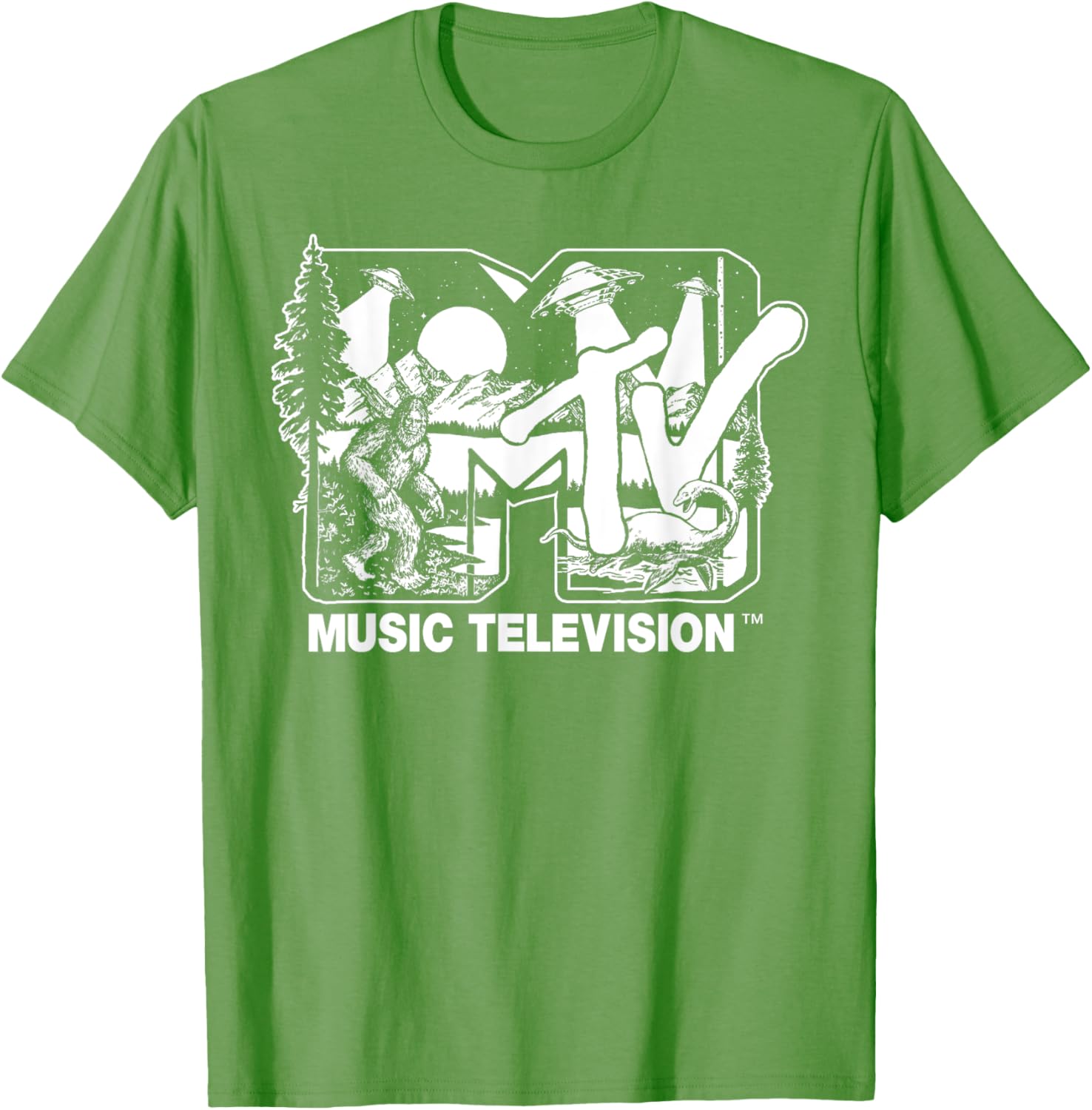 Mademark x MTV Cryptid Logo T-Shirt with Bigfoot UFO and Nessie Design - 8