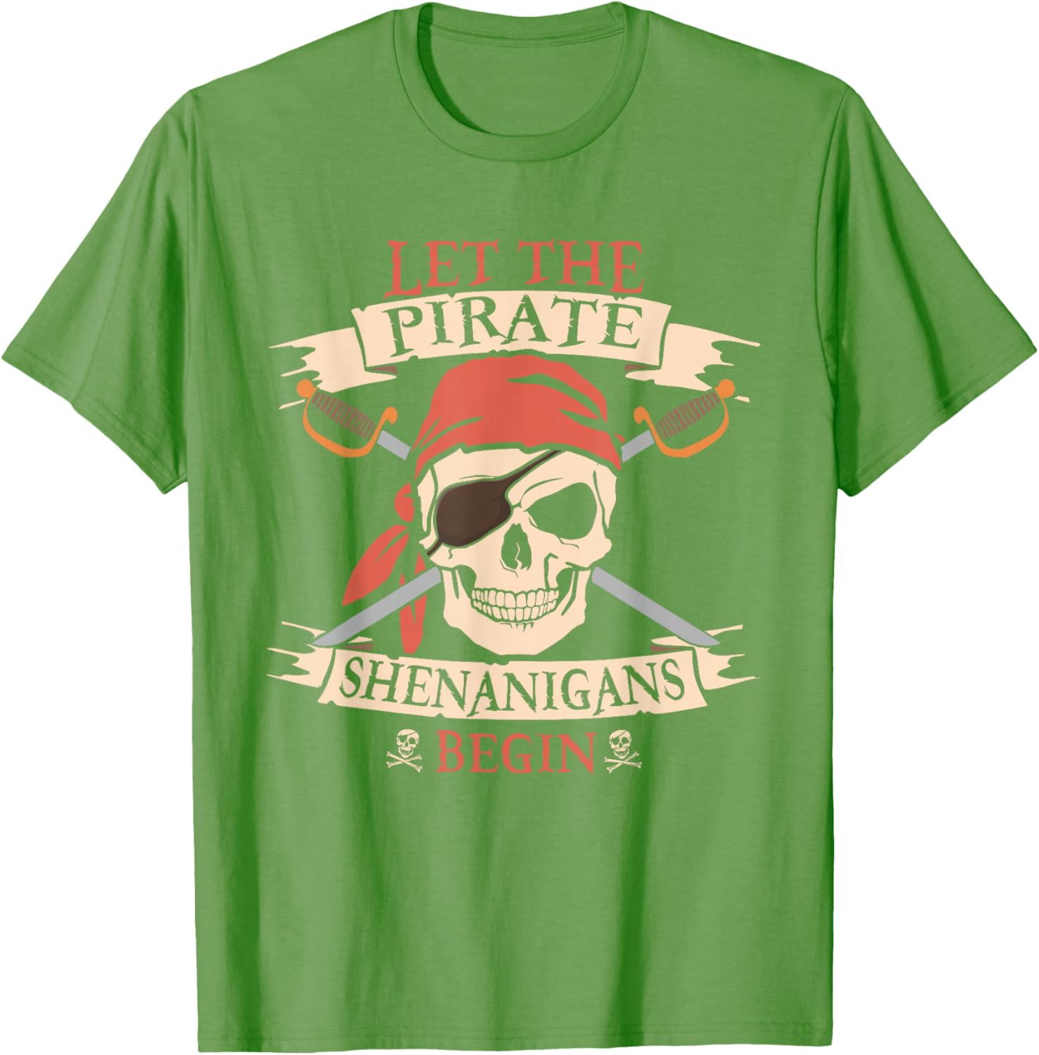 Pirate Shenanigans Skull Bandana Halloween T-Shirt for Boys - 20