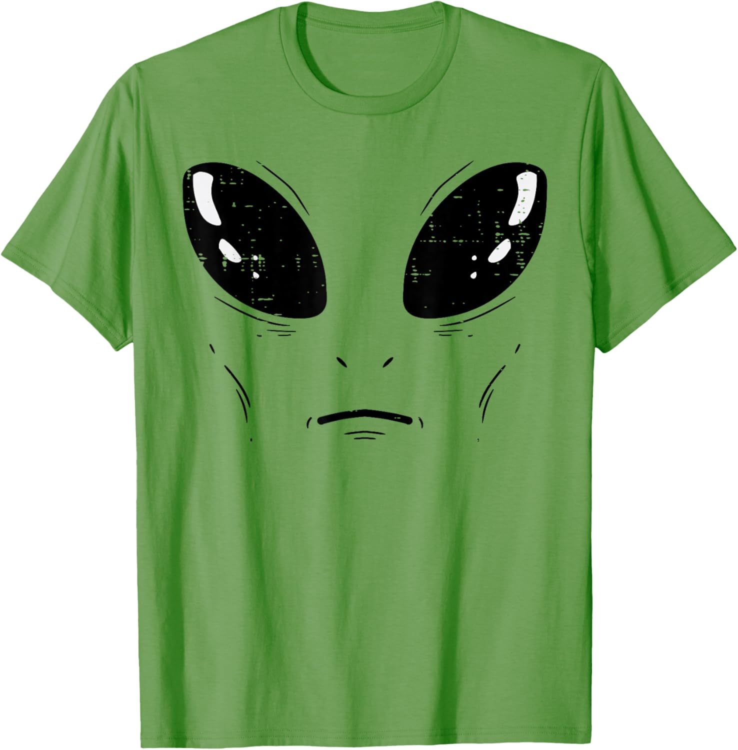 Funny Alien Face Halloween T-Shirt for Men, Women, and Kids - 1