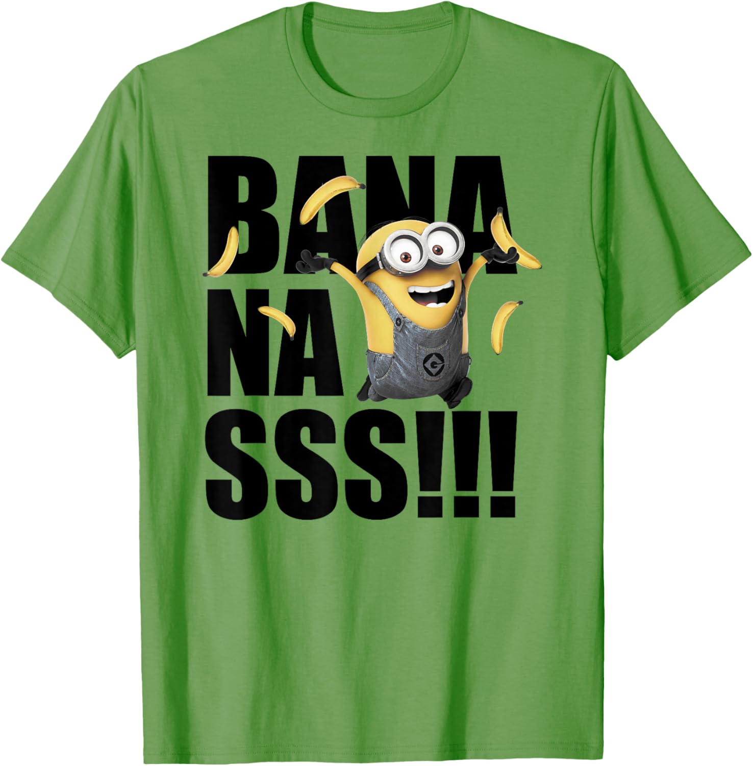 Despicable Me Minions Dave Goes Bananas Fun Graphic T-Shirt for Kids - 3