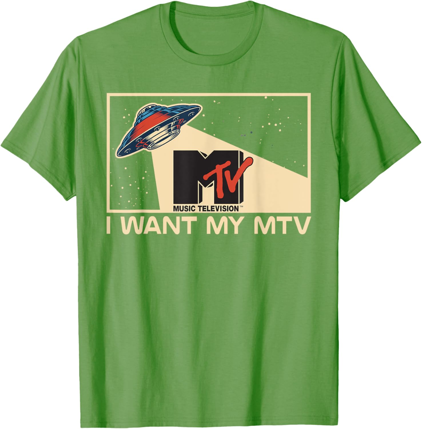 Mademark x MTV Vintage Alien UFO Beam T-Shirt for MTV Fans - 10