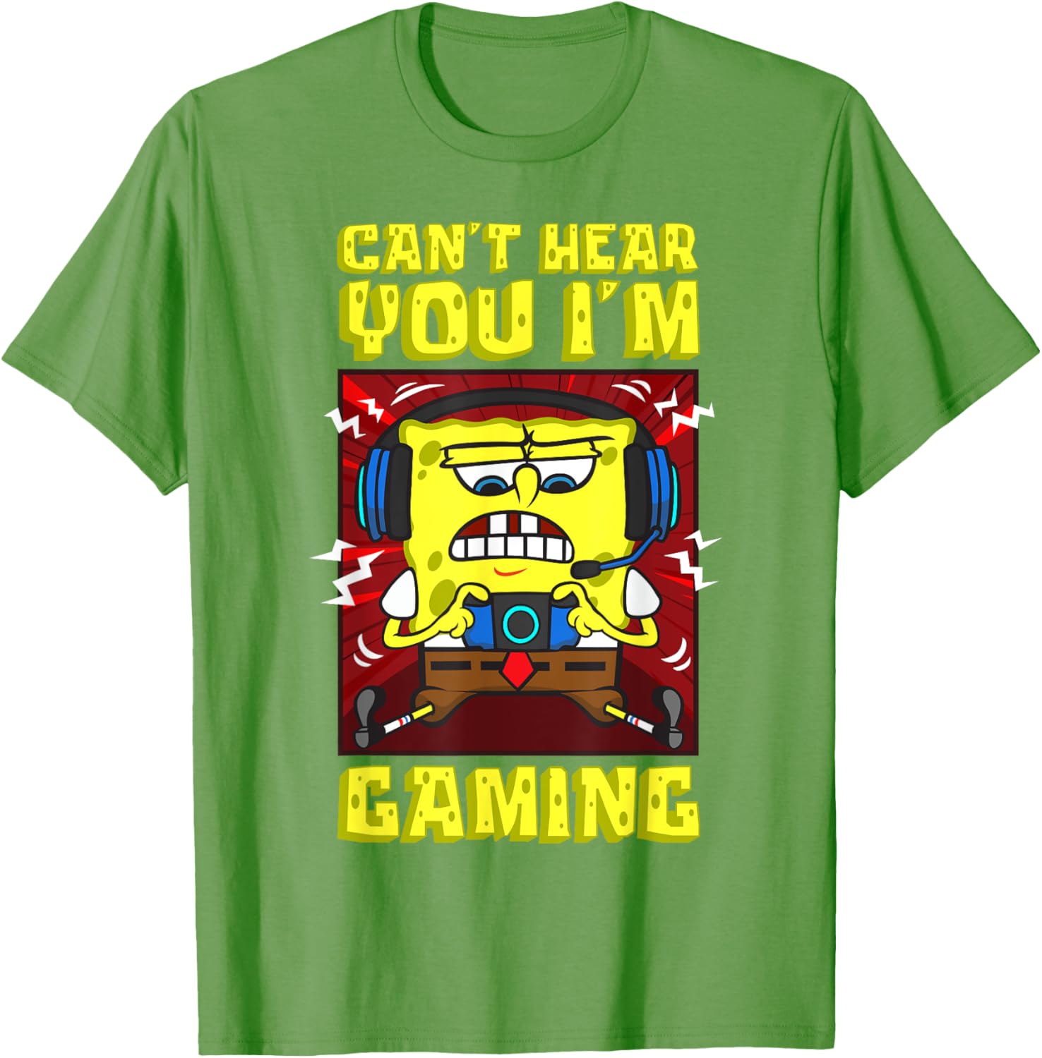 Mademark SpongeBob Gaming T-Shirt for Video Game Lovers and Fans - 7