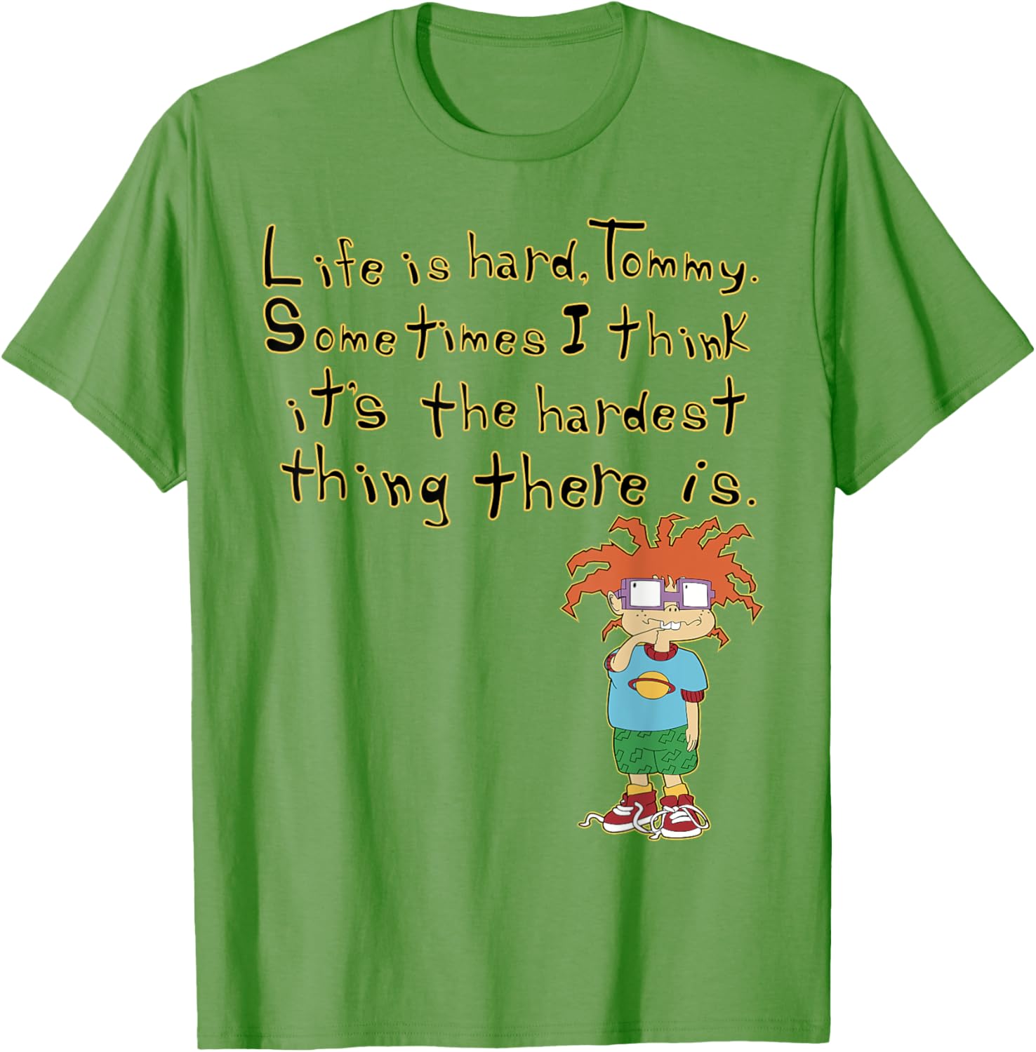 Mademark x Rugrats Chuckie Life is Hard Tommy Graphic T-Shirt - 12