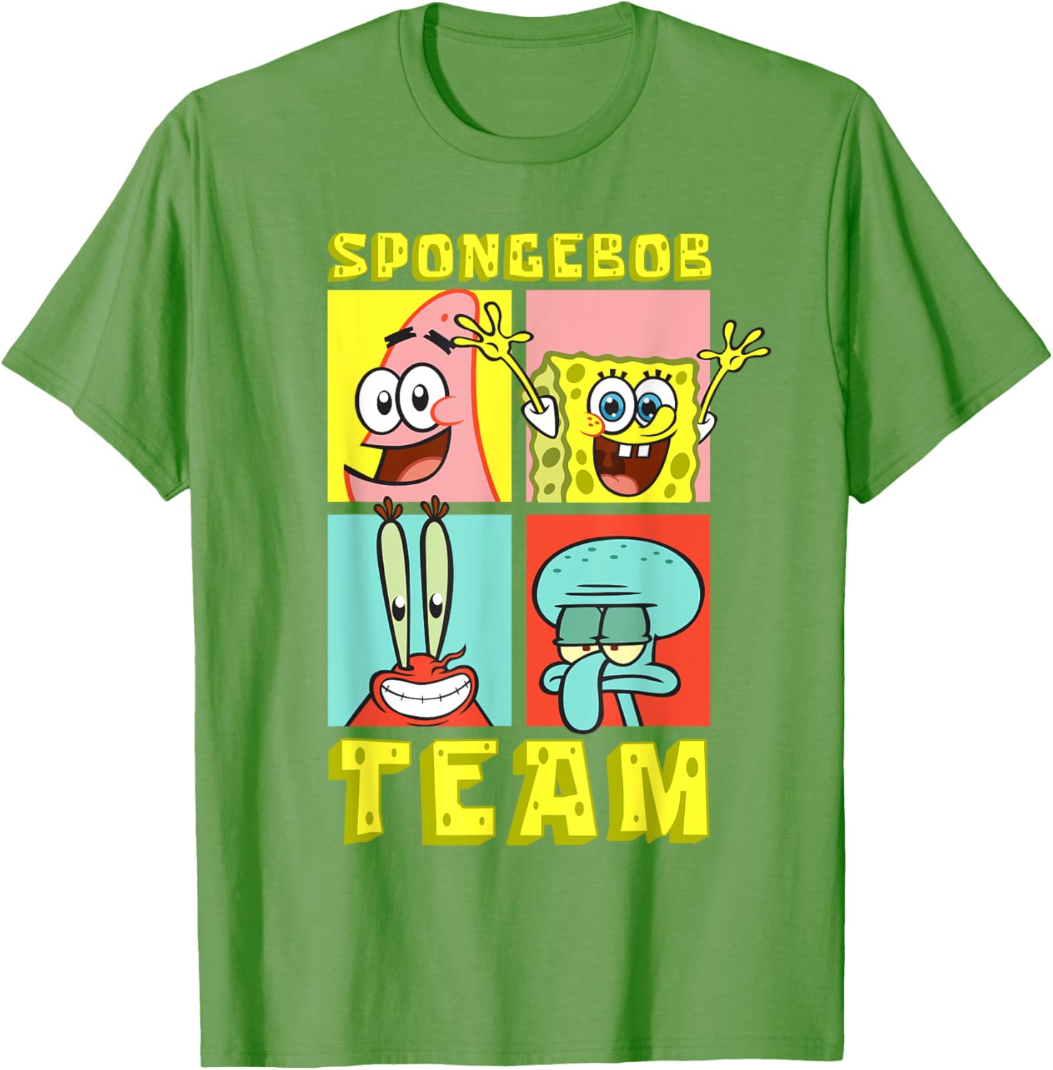 Mademark SpongeBob SquarePants Birthday T-Shirt with Team SpongeBob Design - 1