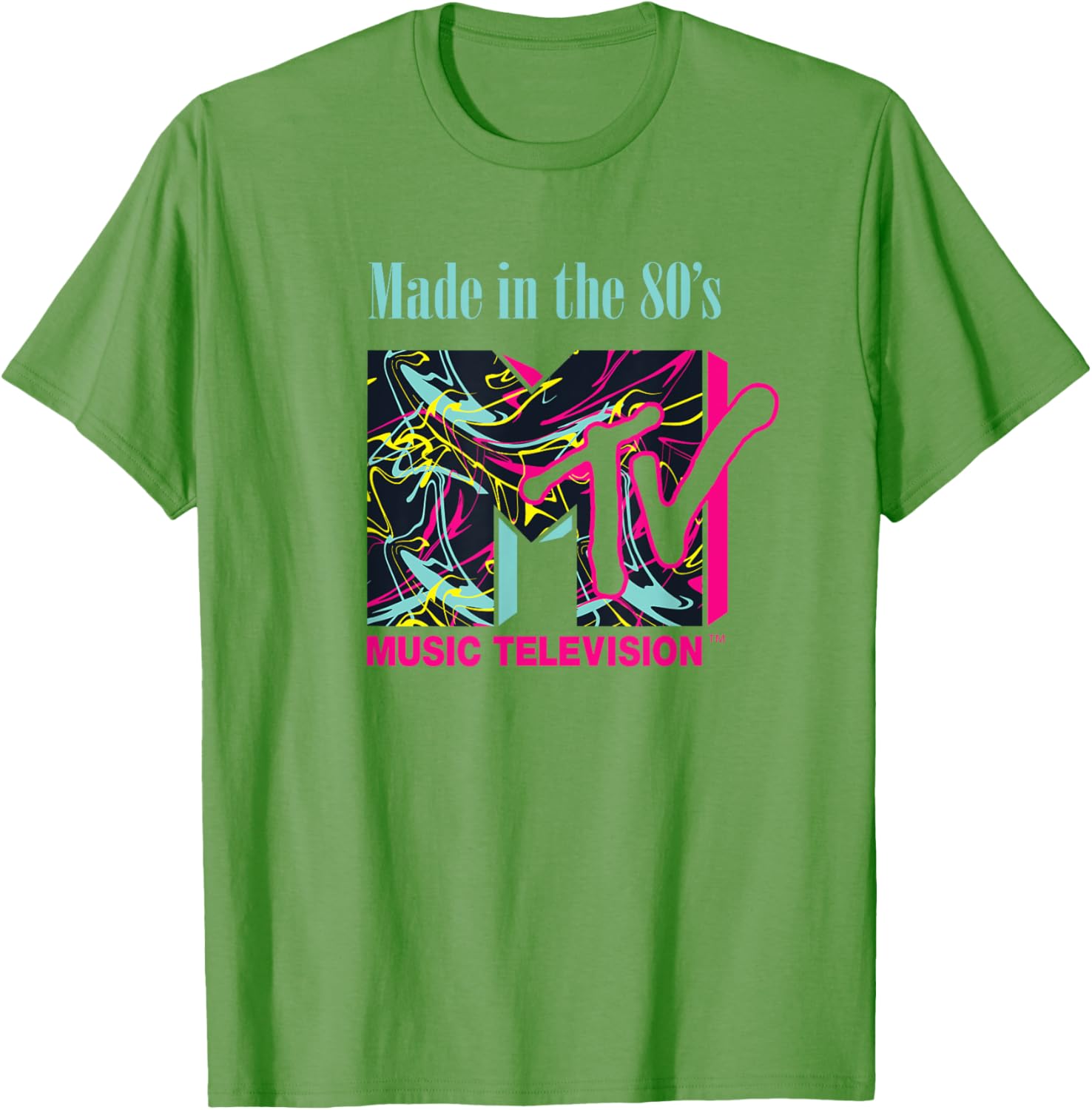 Mademark x MTV Funky New Wave Lines Logo T-Shirt for Trendy Style - 19