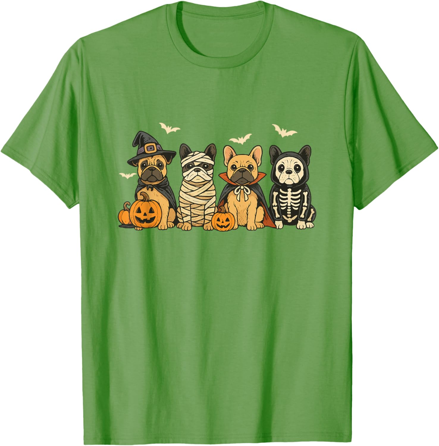 Mummy French Bulldog Halloween Witch Dog Mom T-Shirt for Fall Fun - 29