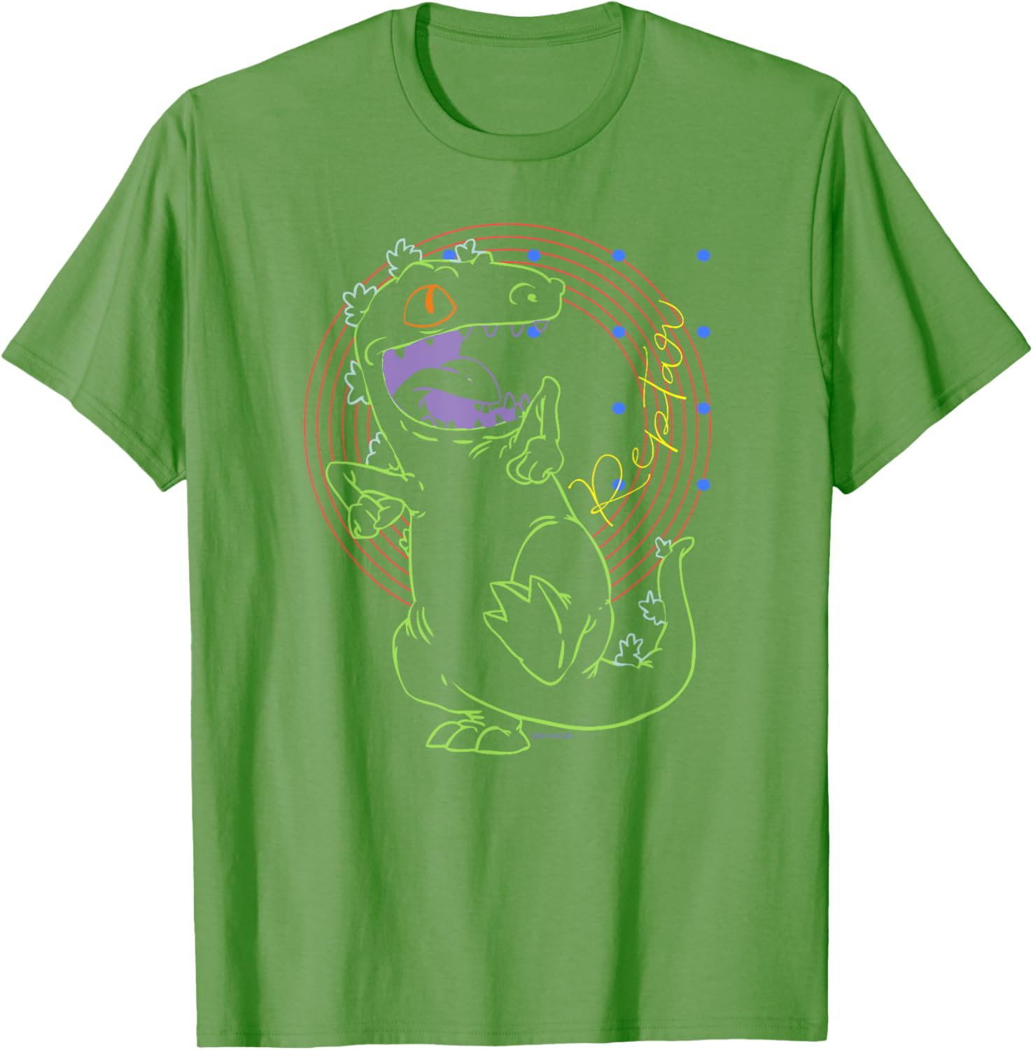 Mademark Rugrats Reptar Retro Outline T-Shirt for Nostalgic Fans - 2